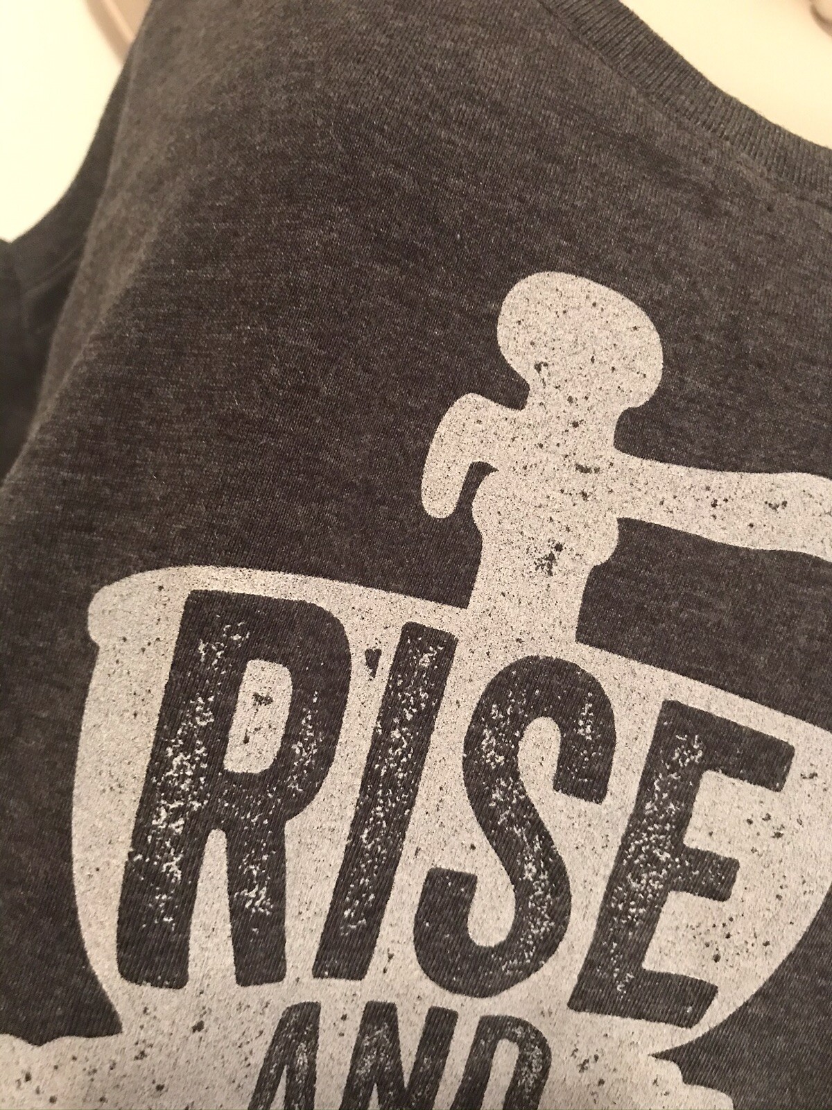 RANGER UP Vintage Rise and Grind Women’s Racer Tank Top. NWOT Med