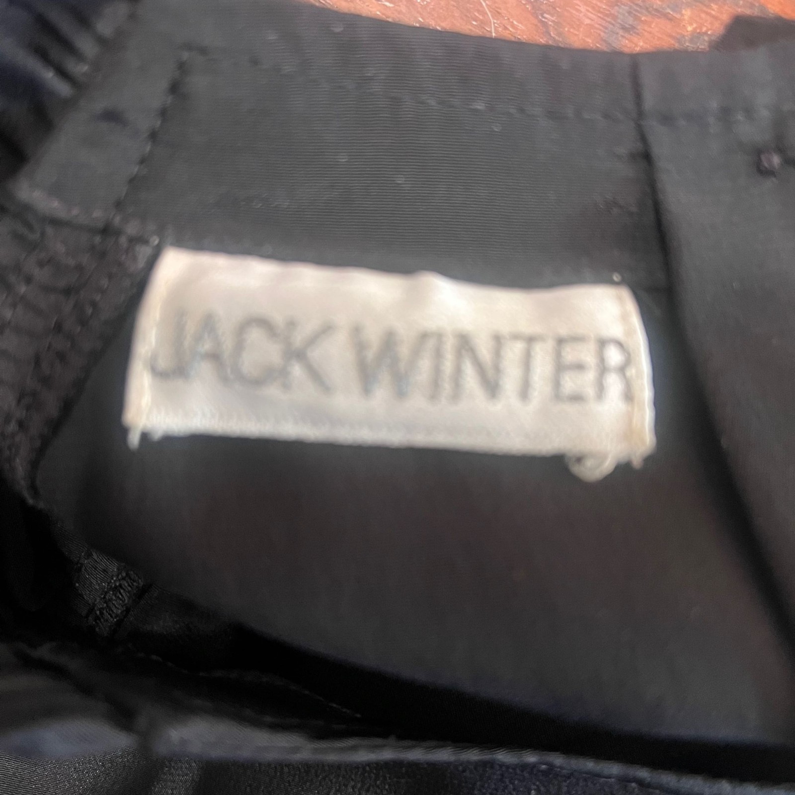 Vintage JACK WINTER Black Exaggerated Ruched Puff Sleeved Top Size 8