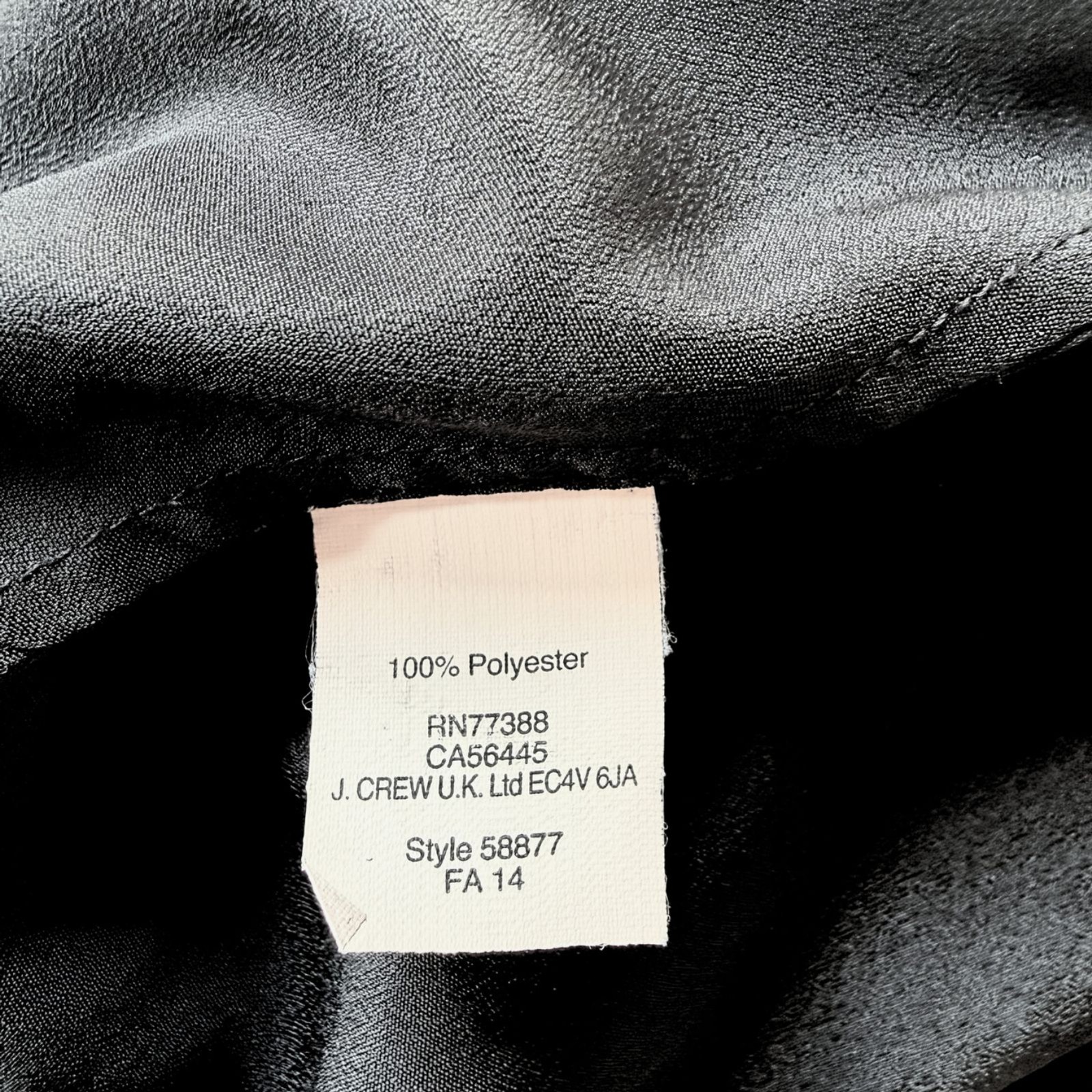 J. Crew Women’s 6 Black Racerback Cami Tank Top w/ Adjustable Spaghetti Straps