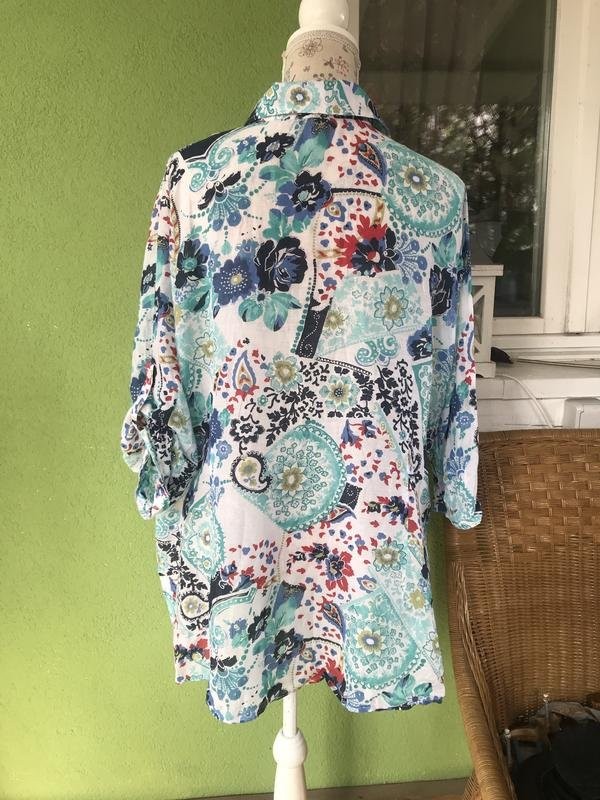 Women Peter Hahn shirt multicolor cotton 48/4XL