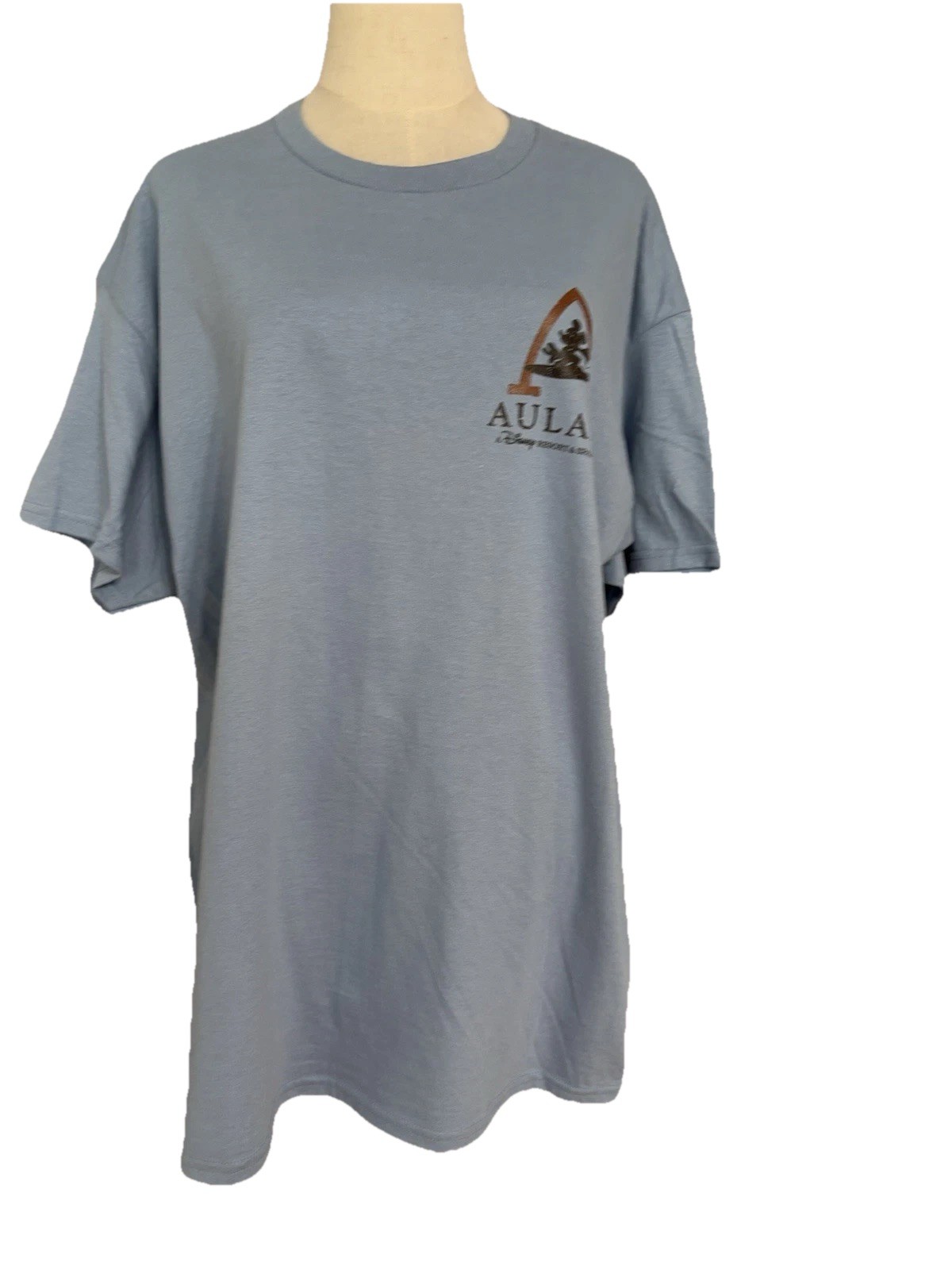 Disney Aulani Resort & Spa Hawaii Mickey Mouse Blue T-shirt Aloha XL Unisex