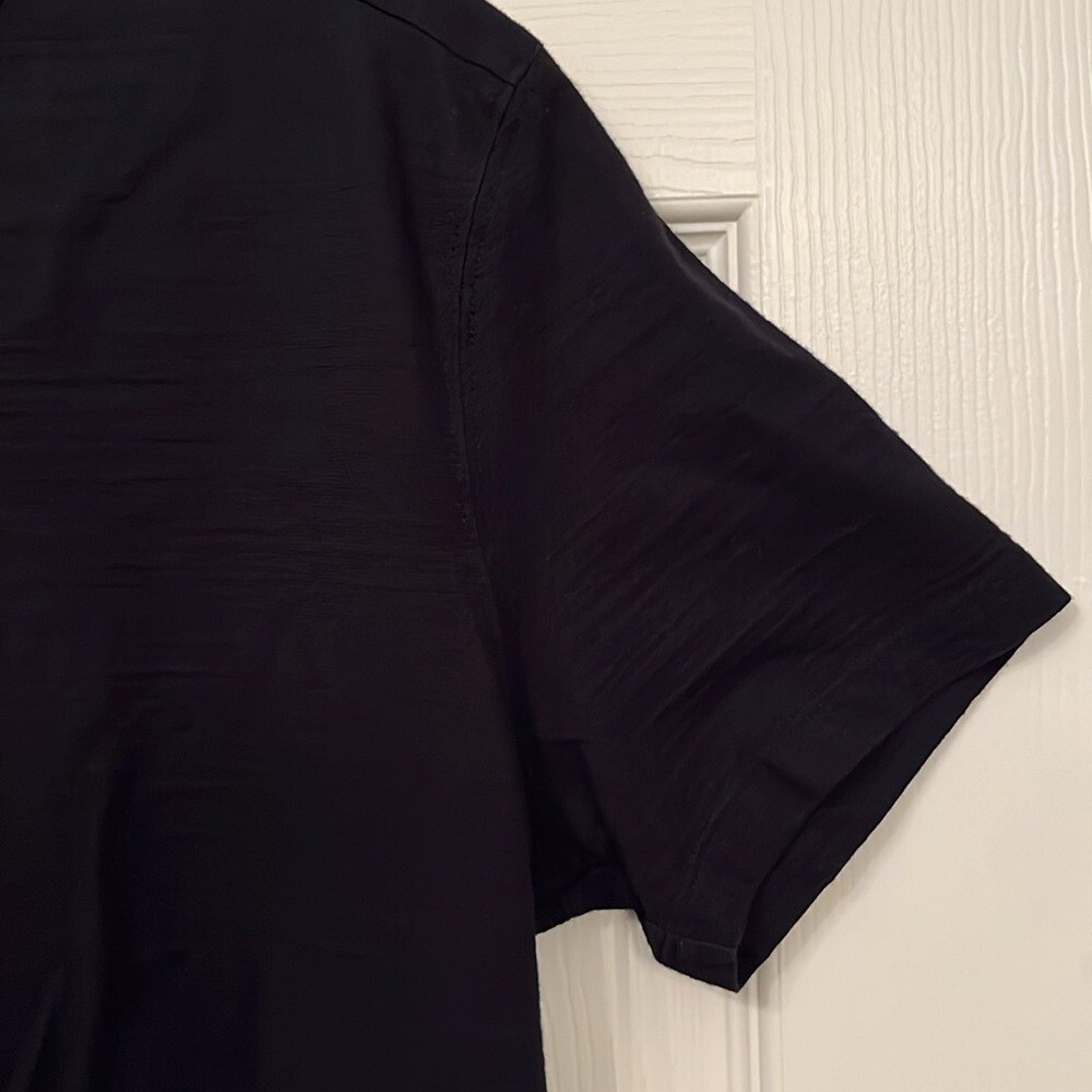 Hugo Boss Women’s Black Relaxed Fit Pima Cotton T-Shirt Sz Large Casual Comfort