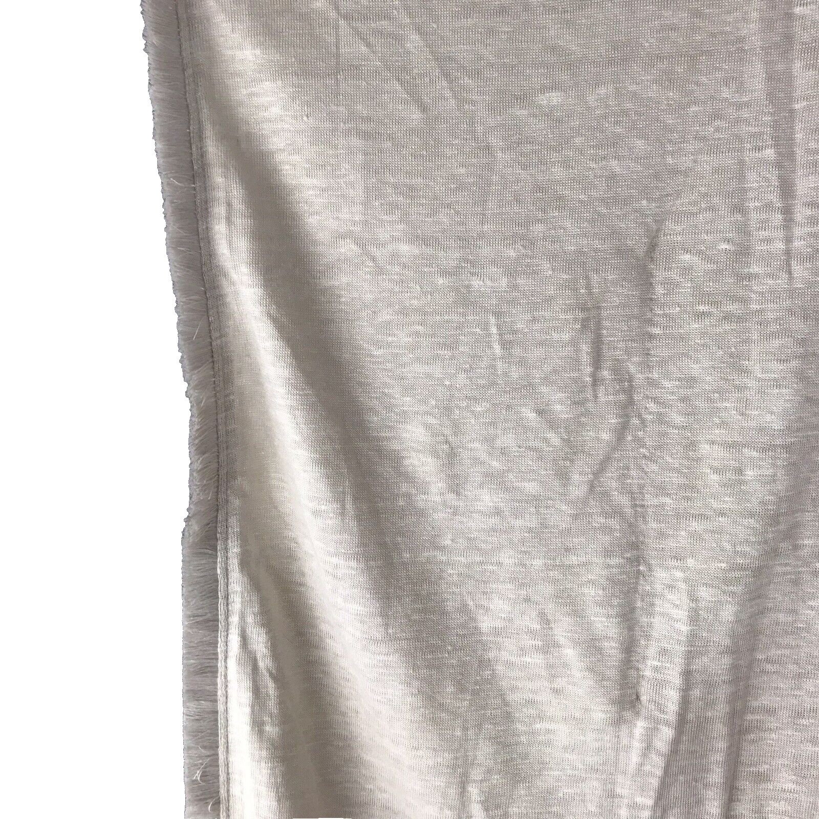 NWT J. Jill Linen Poncho Oatmeal Beige Fringe Edge Drapey Top Coverup Beach XS/S