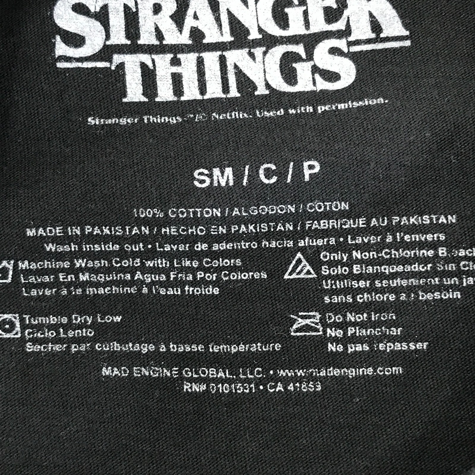 Stranger Things Eddie Munson Photo Collage Tee Women’s Small Cotton Netflix
