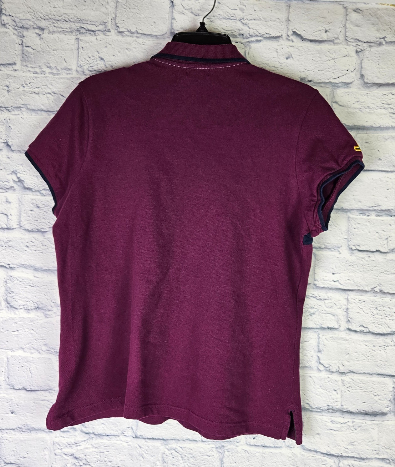 U.S Polo Assn. Burgundy Pique Womens Polo Shirt Short Sleeve Size XXL