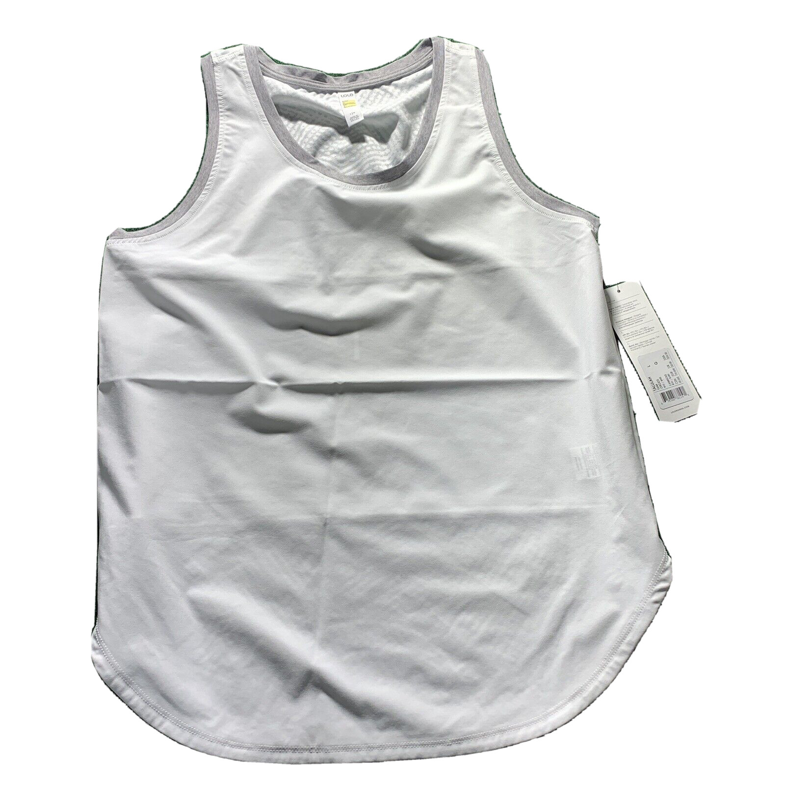 Lole Tank Top Womens LARGE White Talulah Camisole Layer Shirt Active Shirt