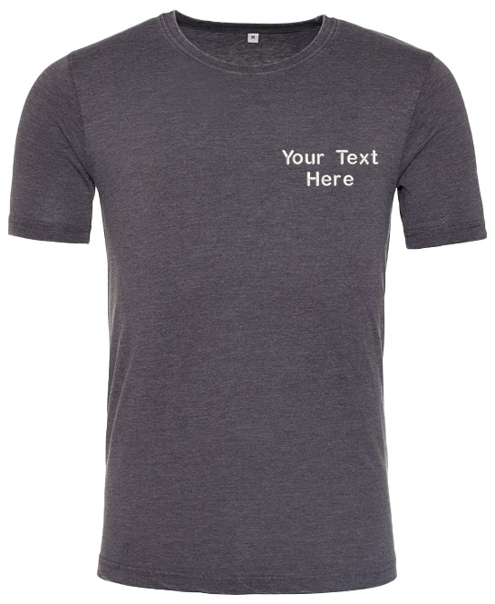 Custom Embroidered AWDis Washed Unisex T-Shirt Workwear Casual Stage Hen Do Gym