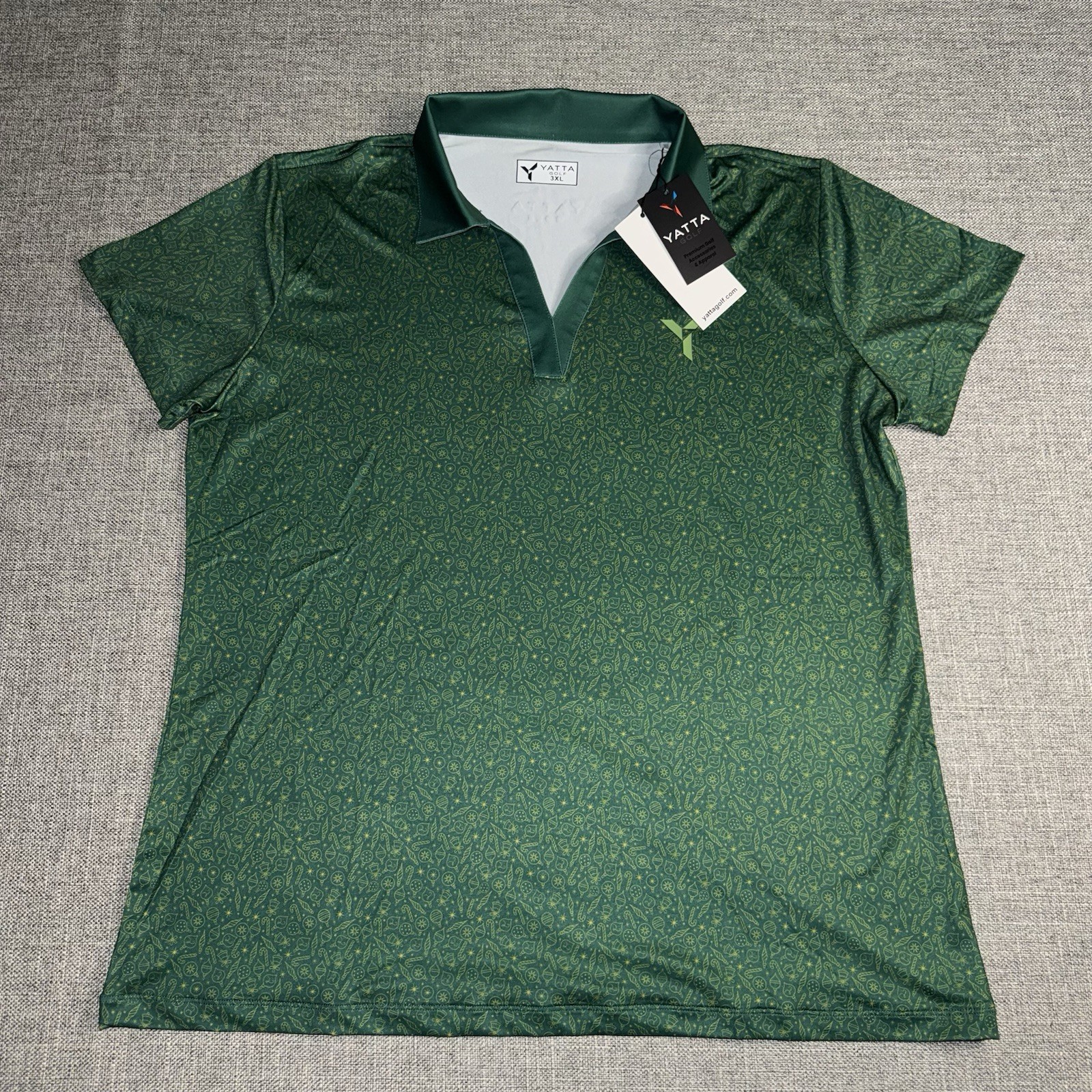 Yatta Golf Winter Greens Women’s Polo Shirt 3XL NWT Christmas Holiday