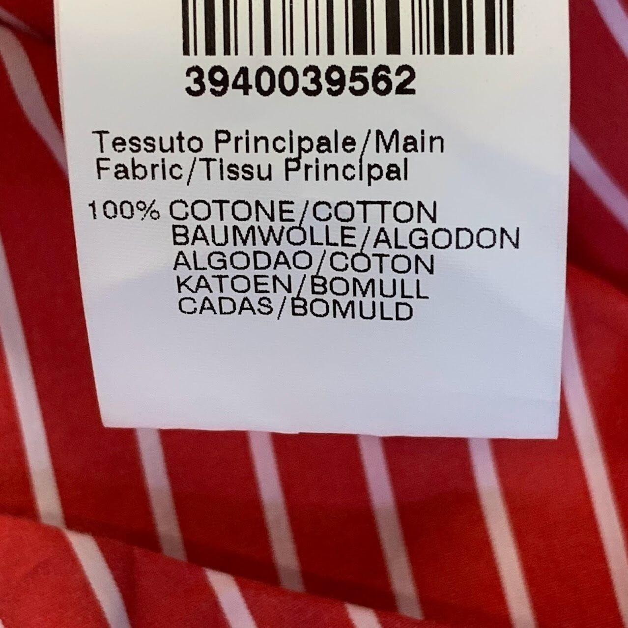 MSGM Women’s Pinstriped Poplin Ruffled 100% Cotton Short Sleeve Blouse Size S