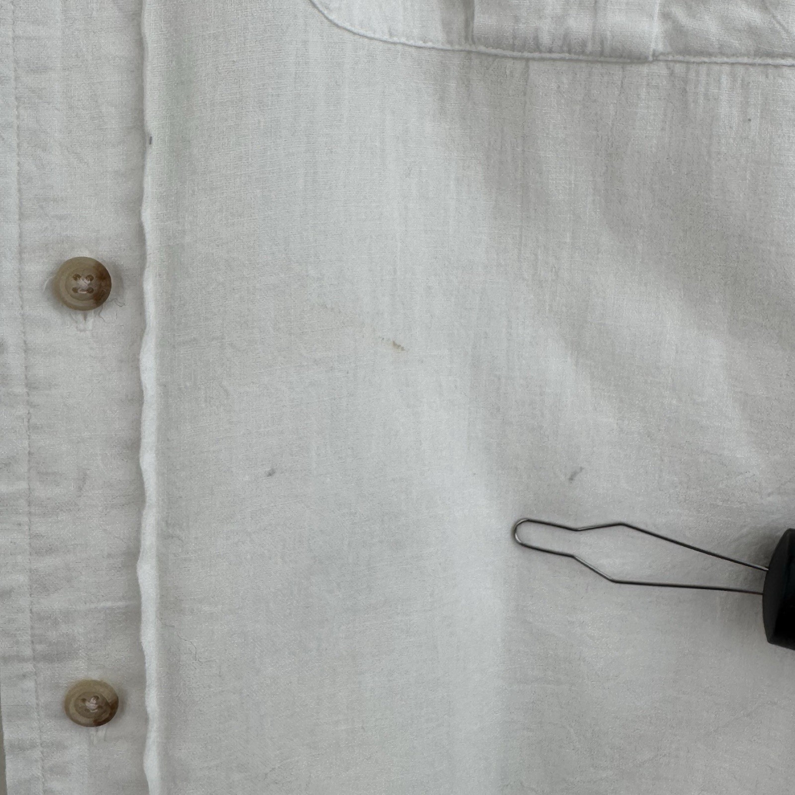 Ralph Lauren Button Shirt Women’s 8 White Cotton Safari Utility Outdoor Resort