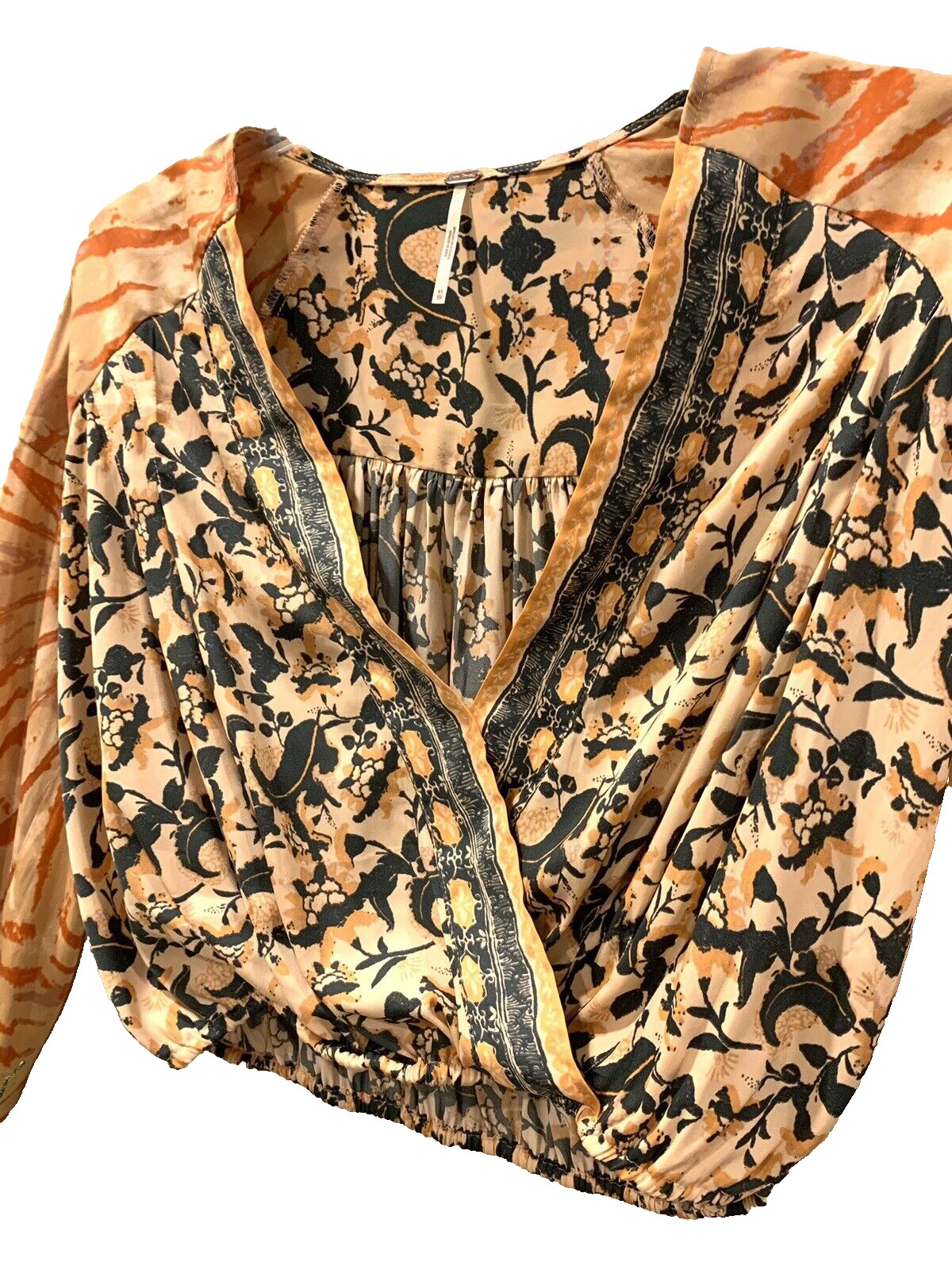 FREE PEOPLE POET TOP XS/S CROP WRAP *CRUISIN TOGETHER* FESTIVAL COACHELLA WHIMSY