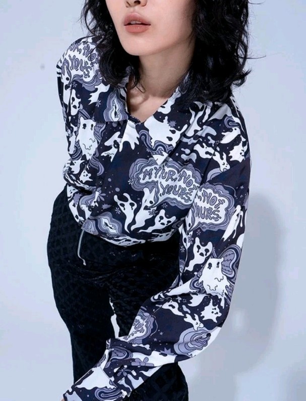 Vegan Tiger Clothing Brand Made In Korea Ghost Shirt – Festival Wear $173