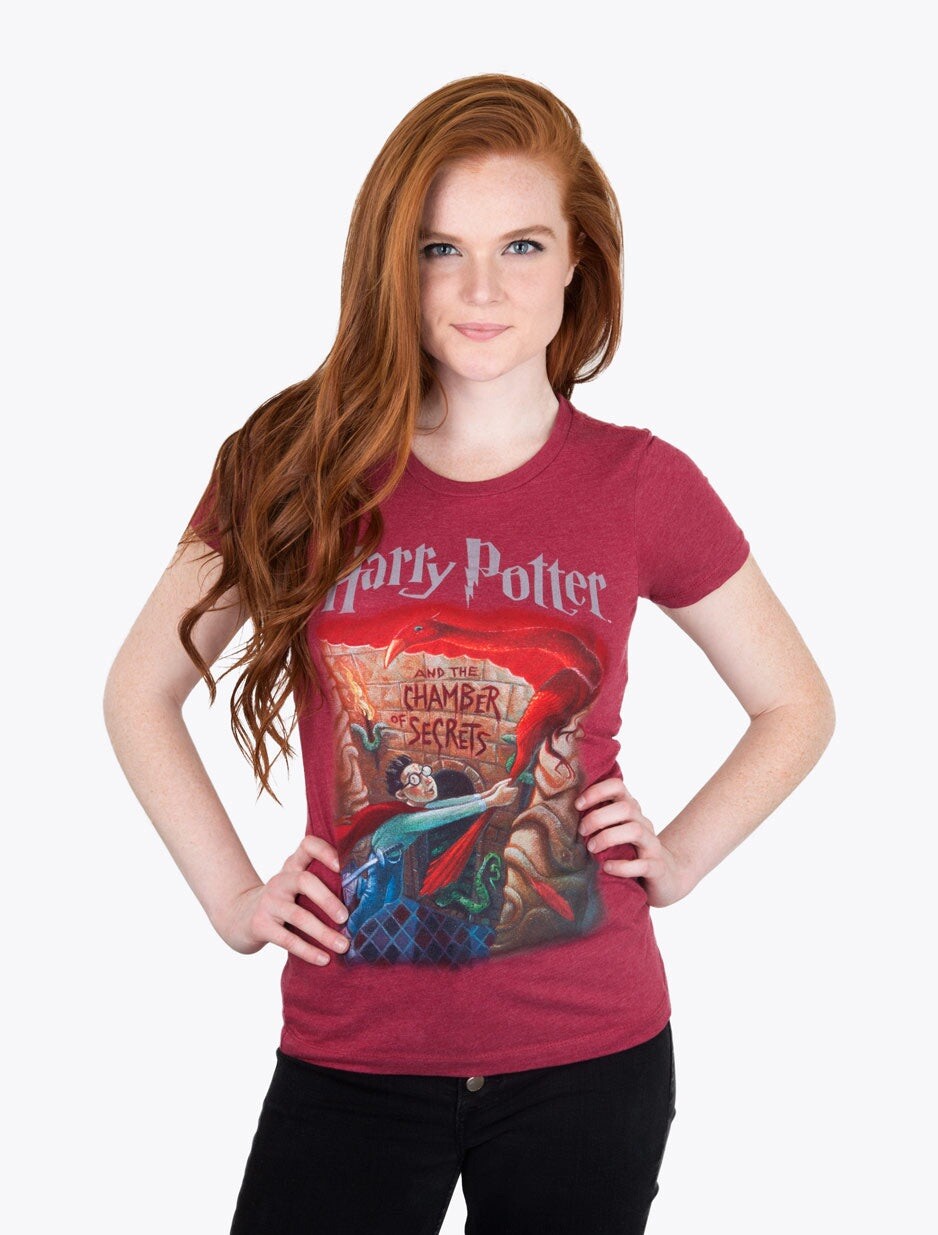Harry Potter Chamber of Secrets Mary GrandPré Women’s Crew T-Shirt Large NEW