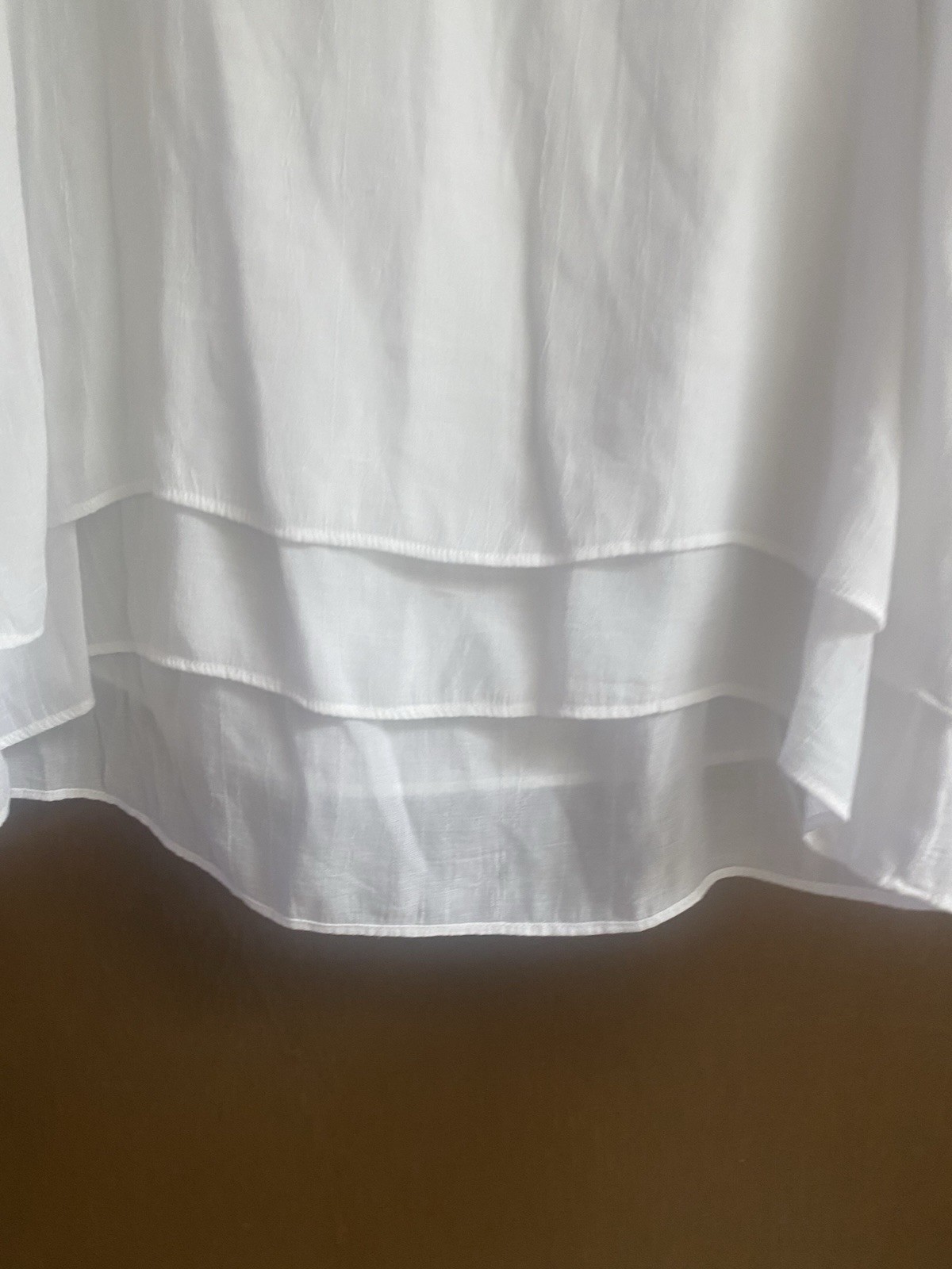 Cristina B White Tank Blouse Size S