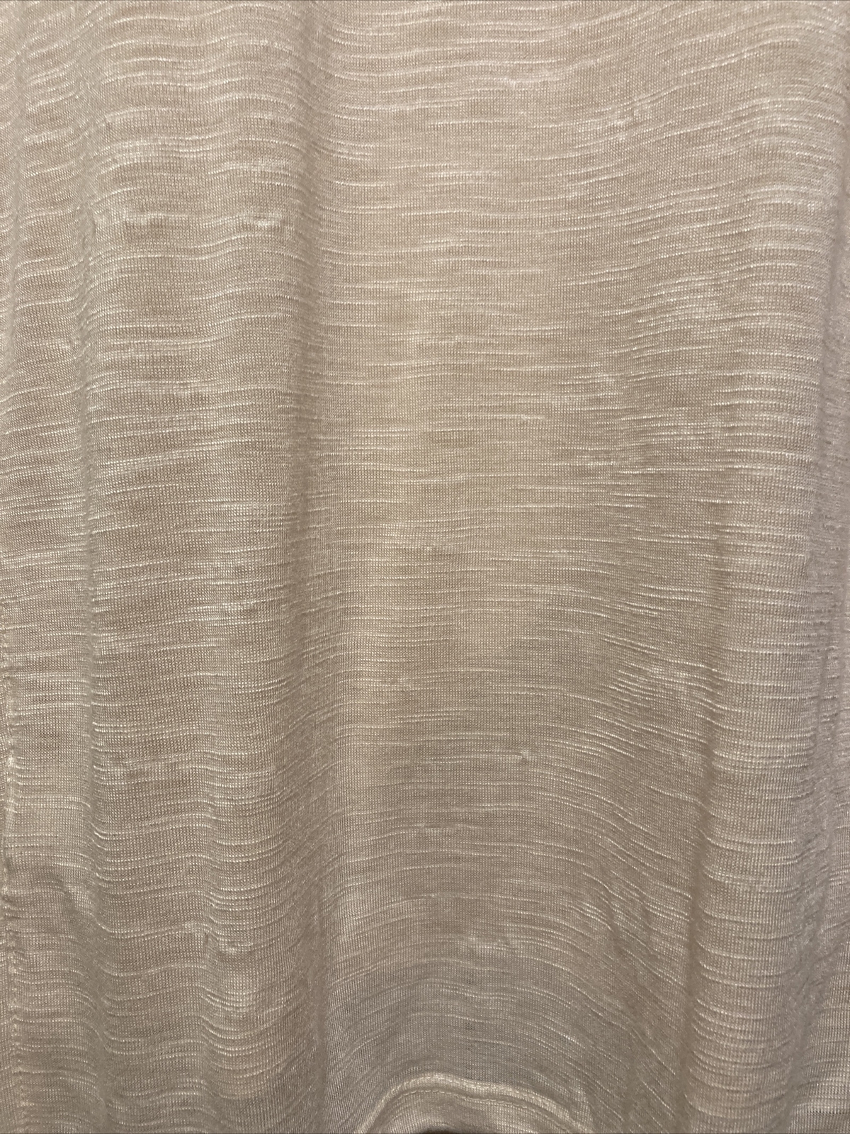 Cremieux Top Cream Color Lightweight Textured Fabric Poly Cotton Blend Size M