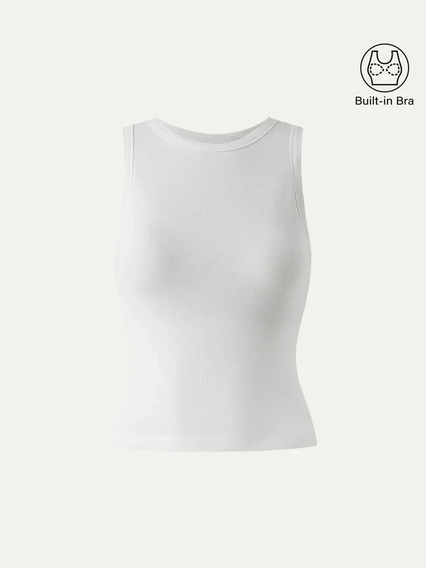 OGL Women’s Crewneck Cotton New Airy Bra Tank – No Import Fees