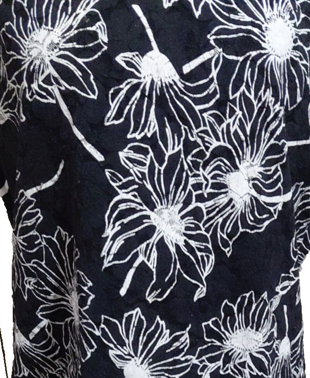 Chico’s Design Dressy Black White Floral Embroidered Sleeveless Tank Top SZ 2