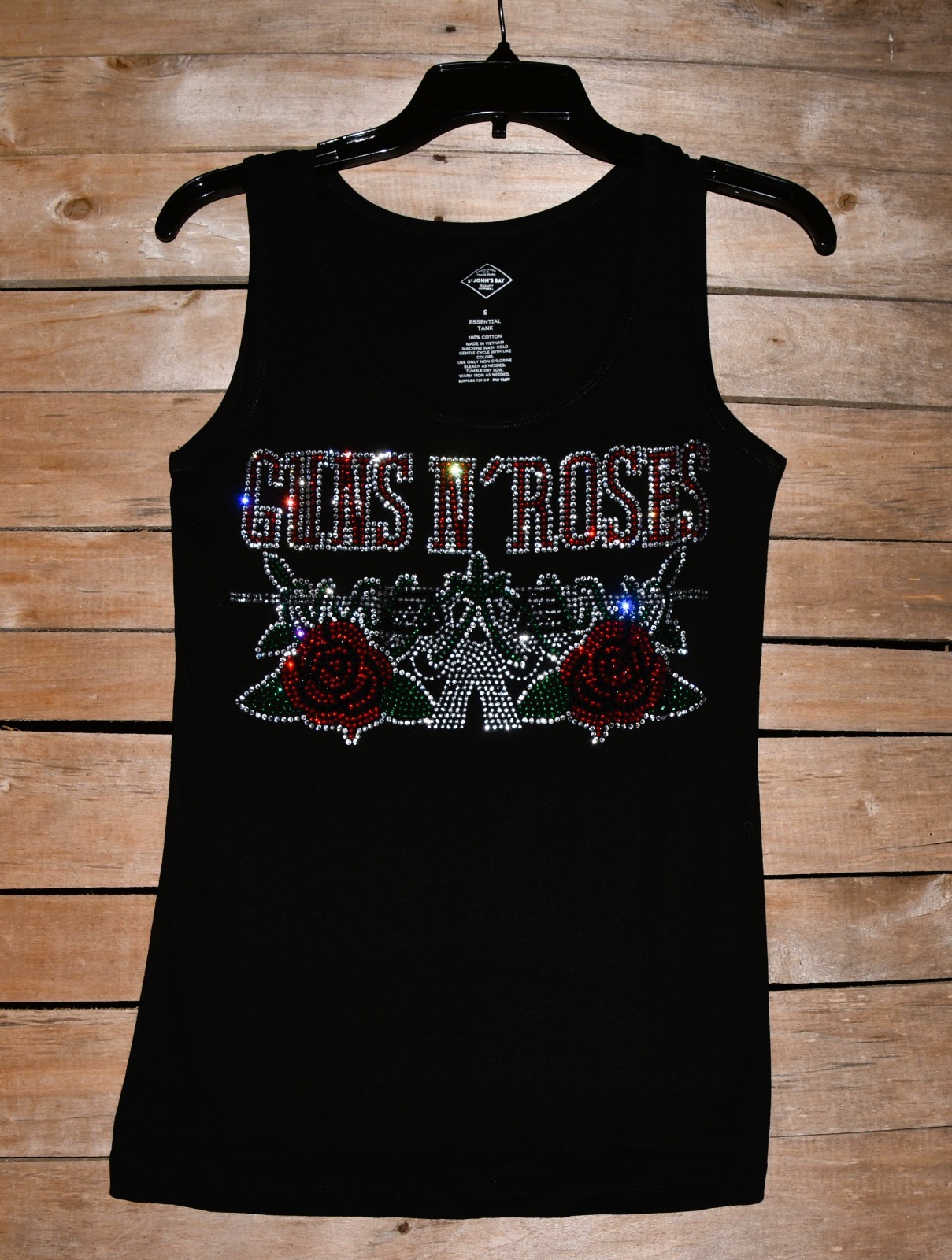 Guns N Roses rhinestone bling shirt or tank XS S M L XL XXL 1X 2X 3X 4X 5X Roses