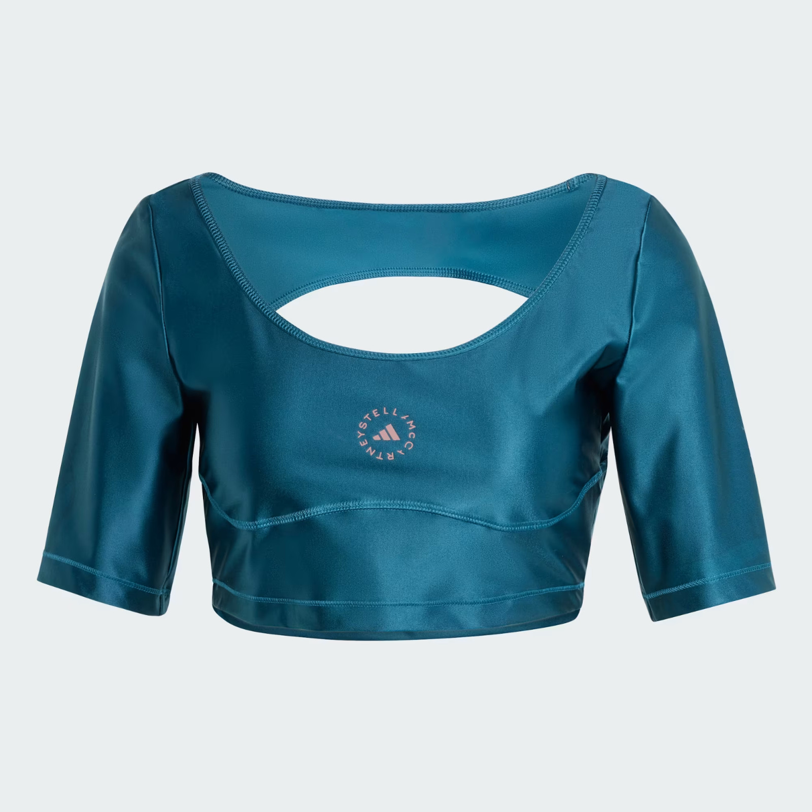 Adidas by Stella McCartney Crop Top, Style# IN3653, Size M, Tech Mineral