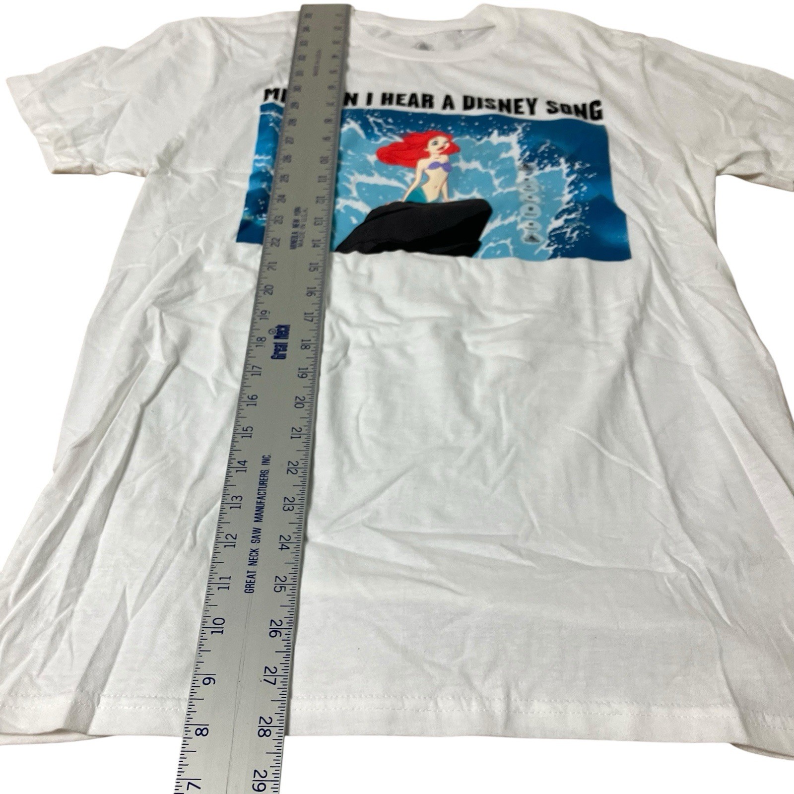Disney Parks T-Shirt Womens M Little Mermaid Songs Novelty Movie Princess