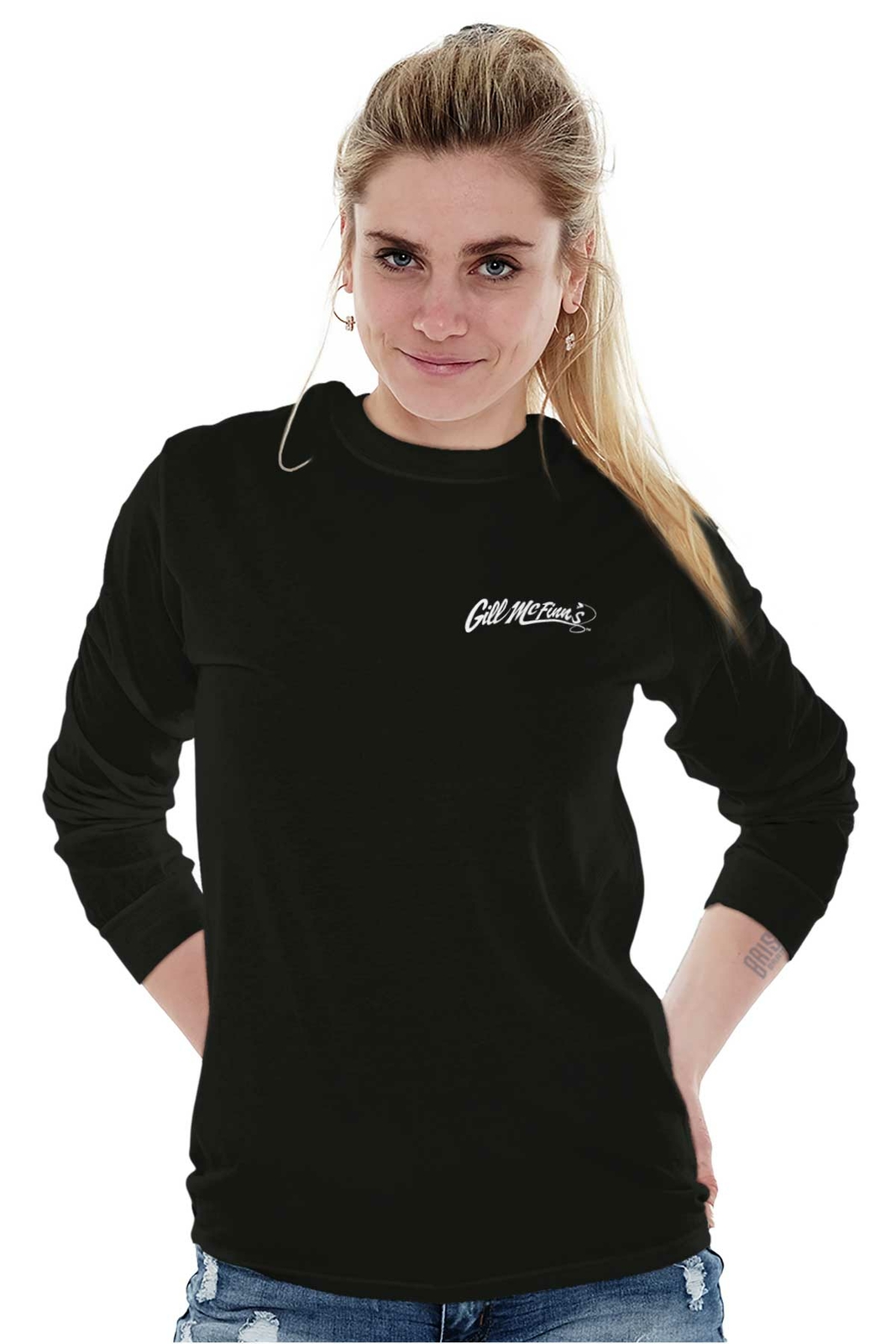 Gill McFinns Fisherman Outdoors Fishing Gift Long Sleeve Tshirt for Men or Women