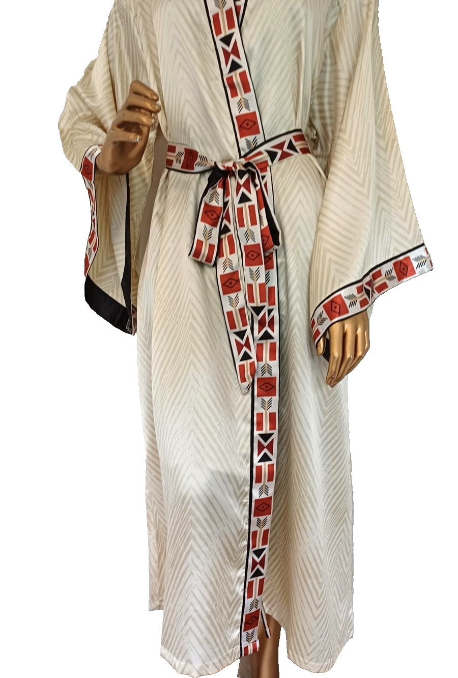 Ladies Long night gown Lightweight Japanese Kimono Soft Satin Sleepwear one size