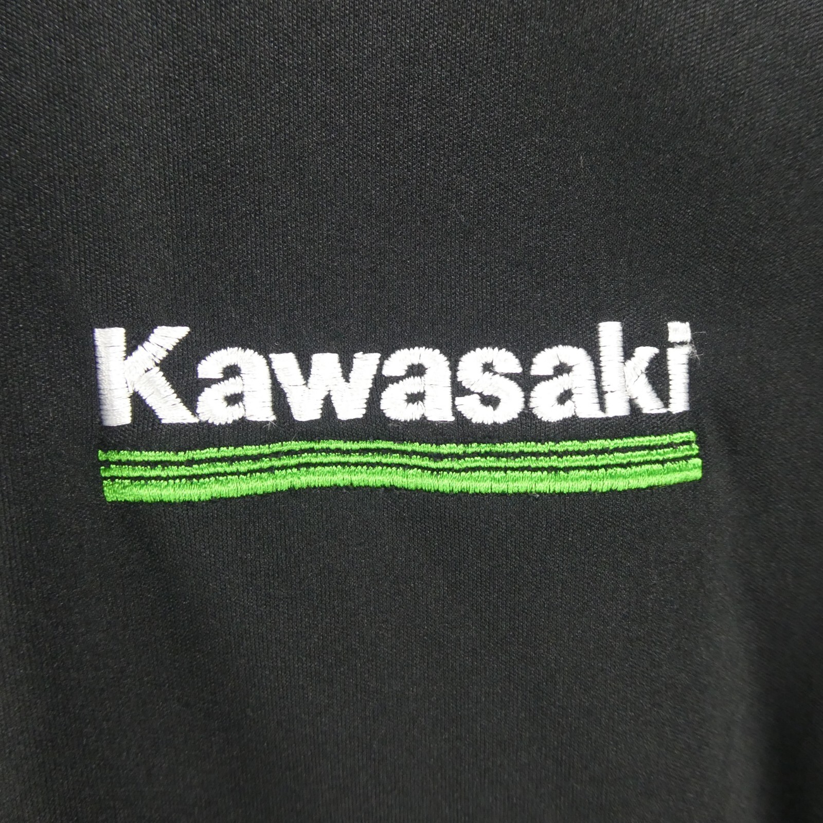 Ogio Womens Black M 3/4 Sleeve Polo Shirt 50 Years in USA Kawasaki Embroidered