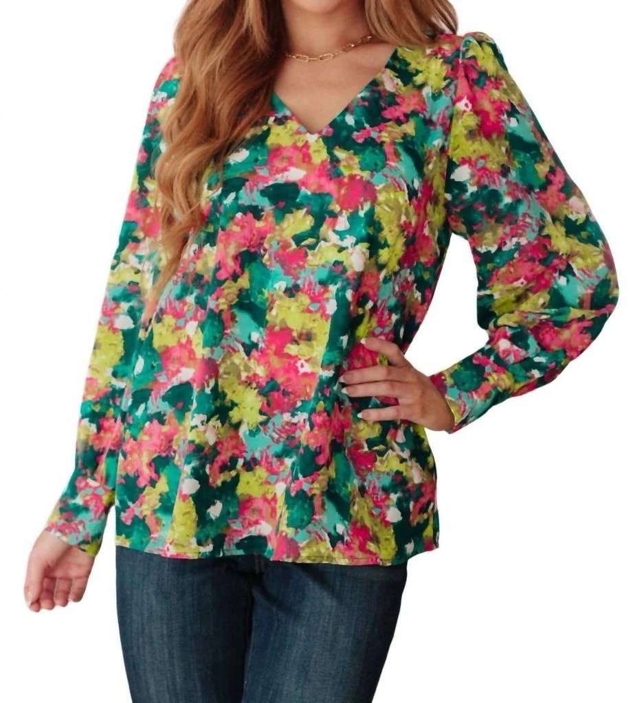 🍀🍀Women’s Vantage Point V-Neck Blouse Sz XL Jodifil