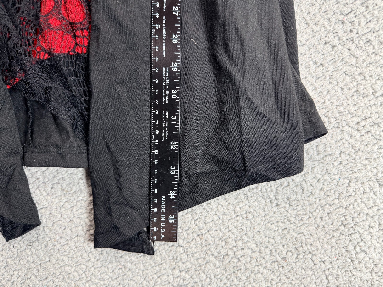 Unbranded Womens Halloween Vampire Lace-Up Flare Sleeve Top Black Red Size 1XL