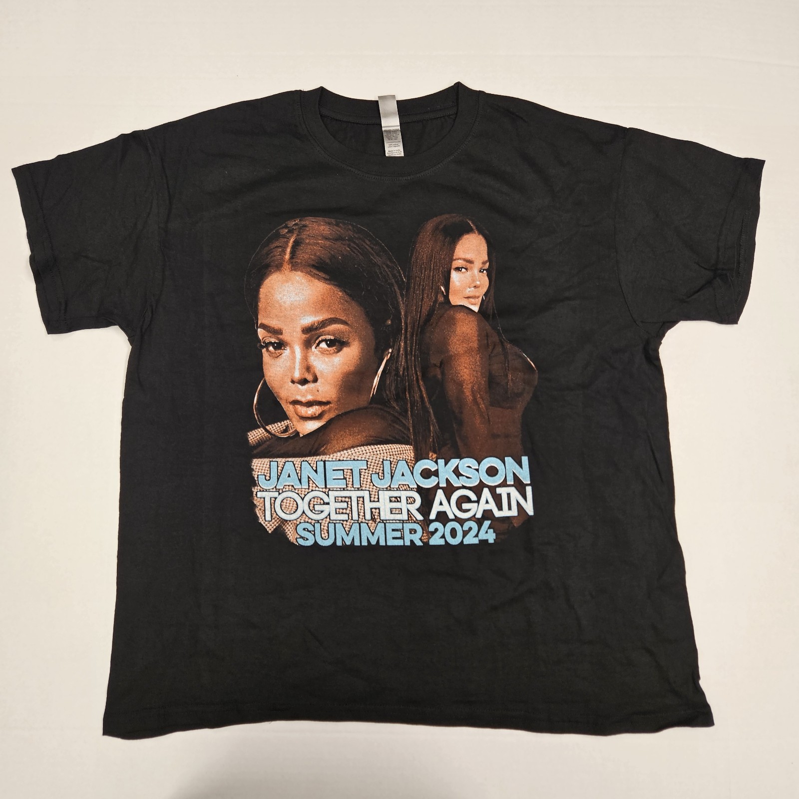 Janet Jackson Together Again Tour T Shirt ‘Black’ / Size M / Girisha Hvy Cotton