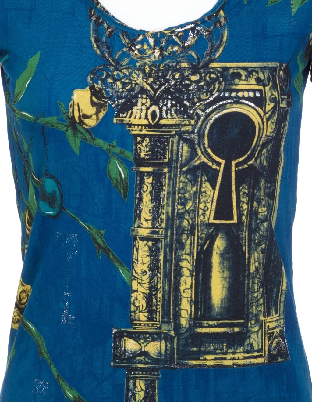 Archaic Affliction Women’s T-Shirt Short Sleeve MY GIRL Tattoo Herat Biker Blue