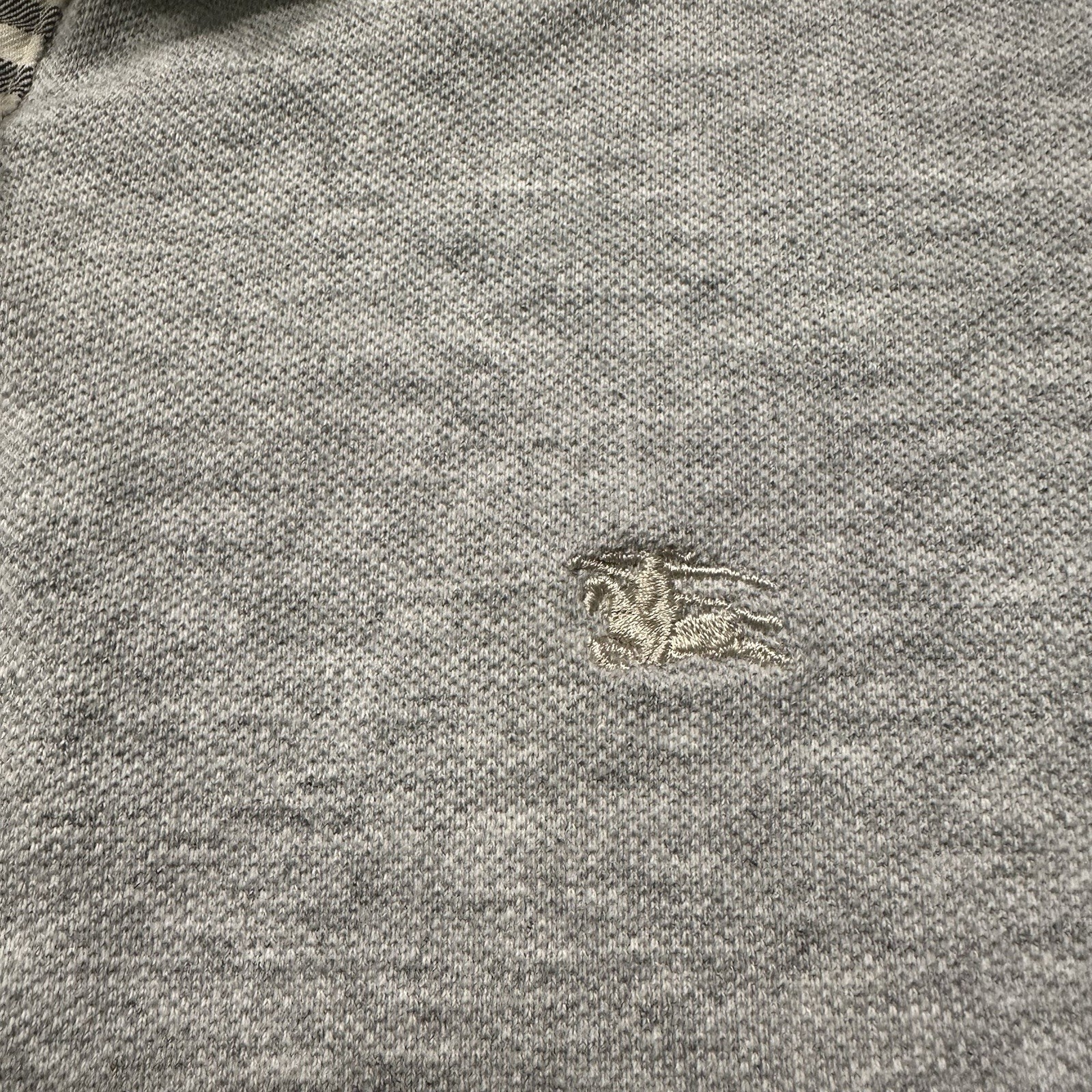 Burberry Crop Boxy Oversized Polo Shirt Women S Gray Luxury Designer City