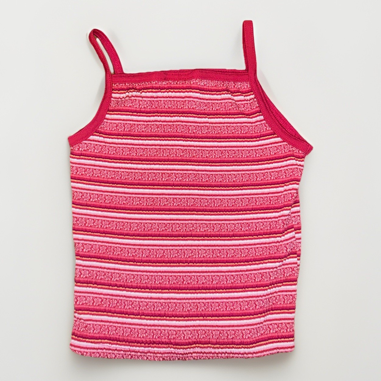 Vintage Xhiliration Cropped Tank Top Stripped Size Small