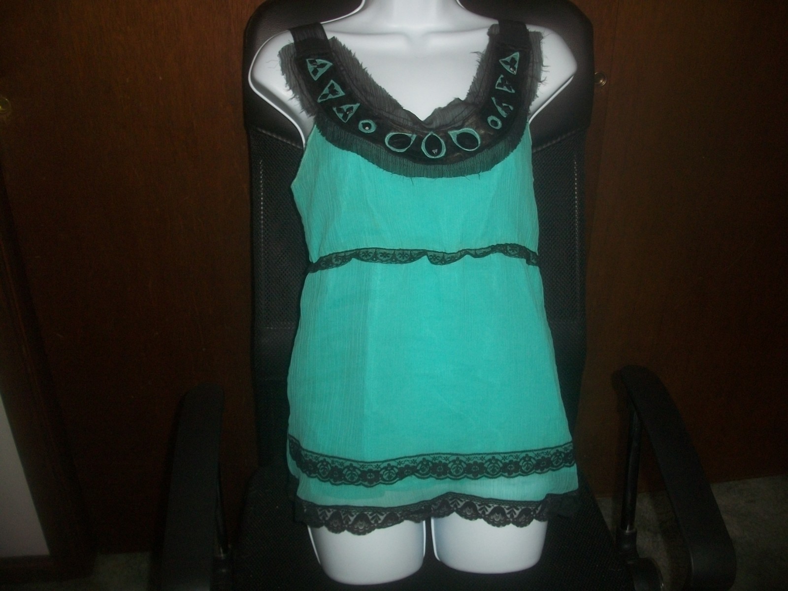 womens vintage VENUS camisole beaded.cottagecore.coquette.babydoll. size small