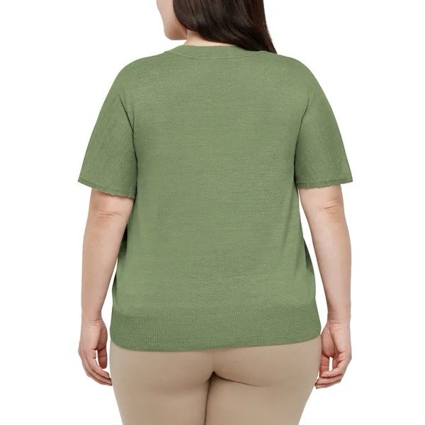 Banana Republic Women’s Linen Blend short sleeve top Crew neck fit T Shirt