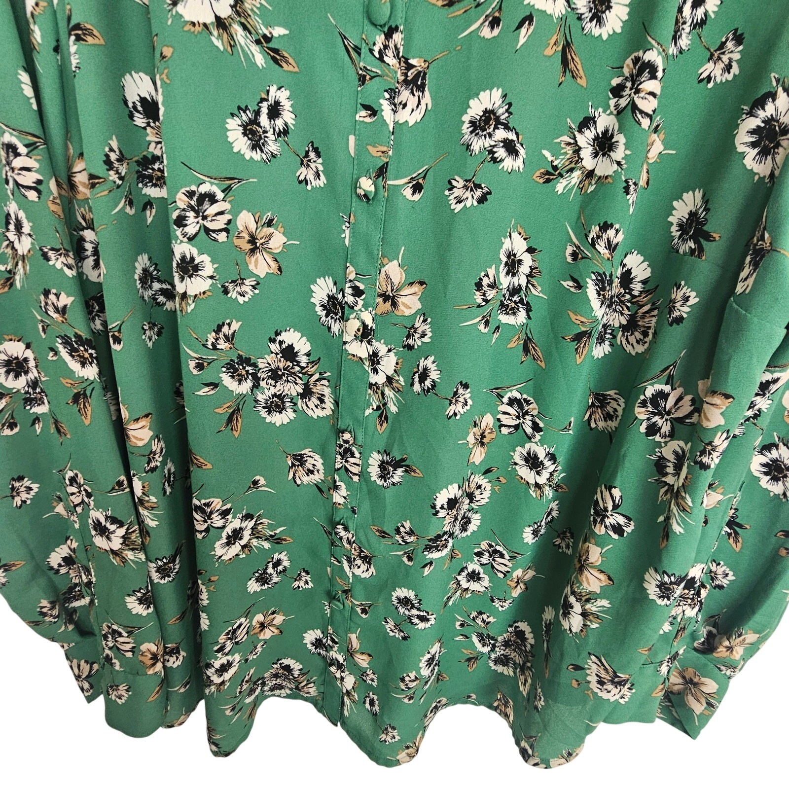 Torrid Floral Madison Georgette Blouse Plus Size 3X Career Corp Work Cottagecore