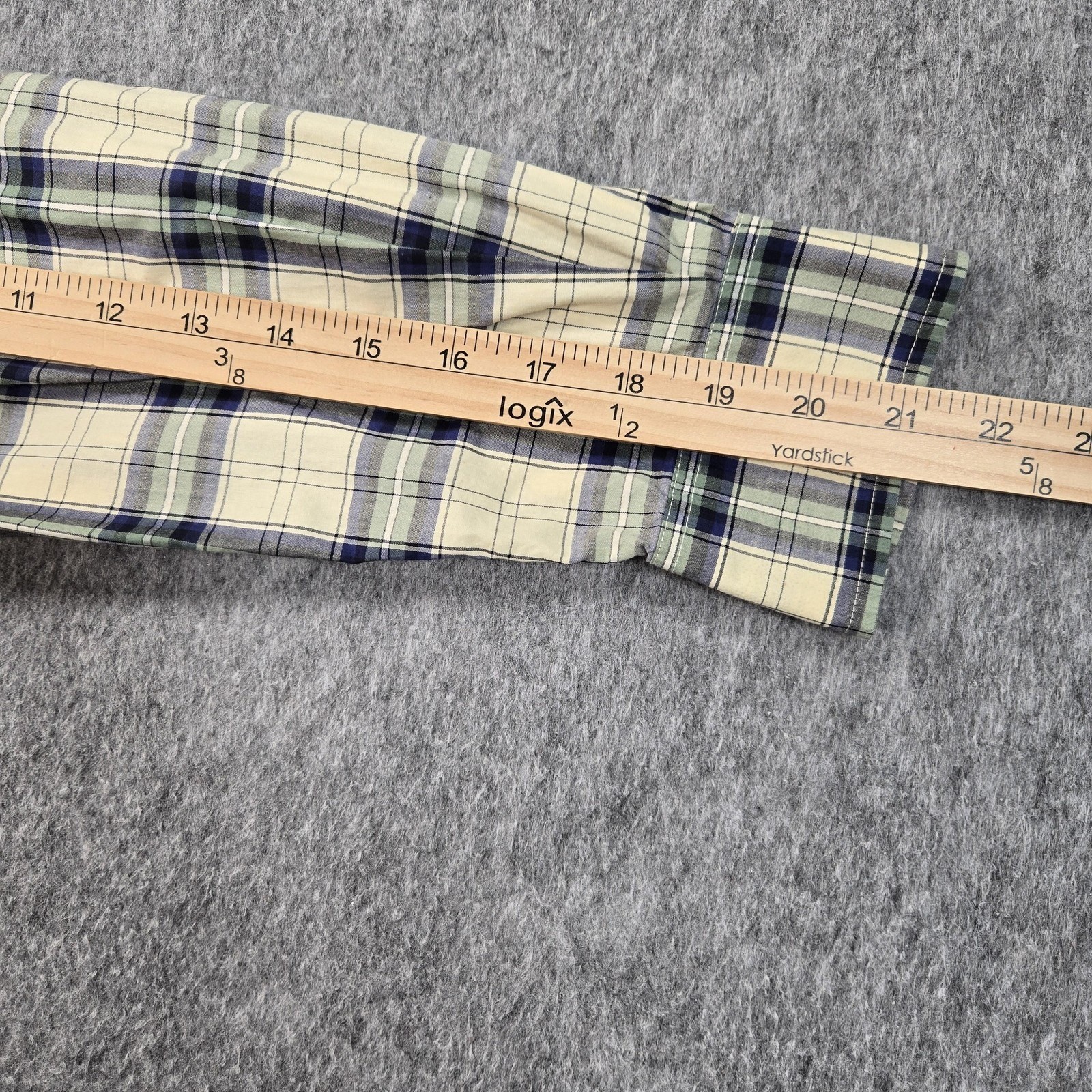 Lauren Ralph Lauren Shirt Womens 8 White Blue Plaid Long Sleeve Button Up Cotton