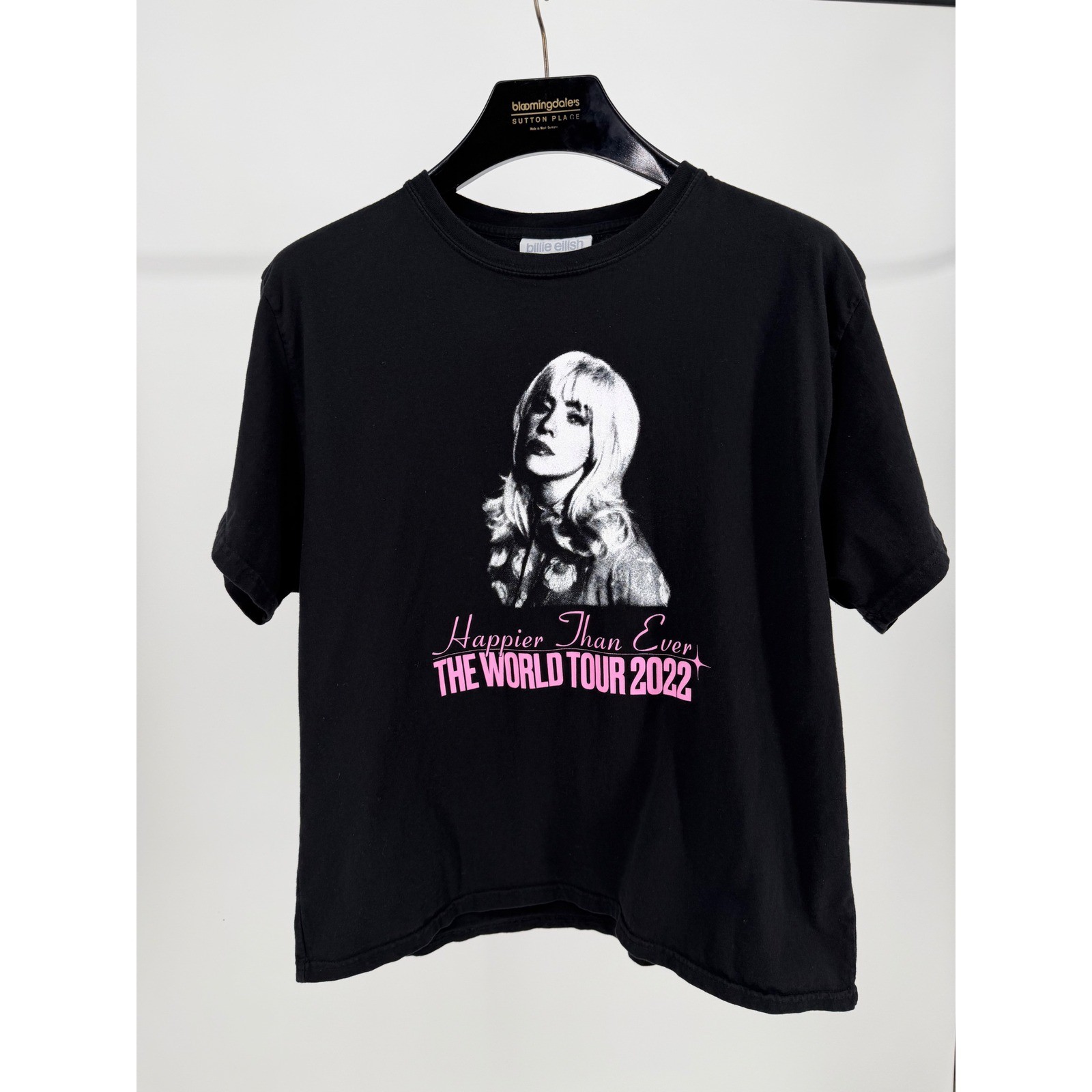 Billie Eilish Happier Than Ever World Tour 2022 Graphic T-Shirt Black XL