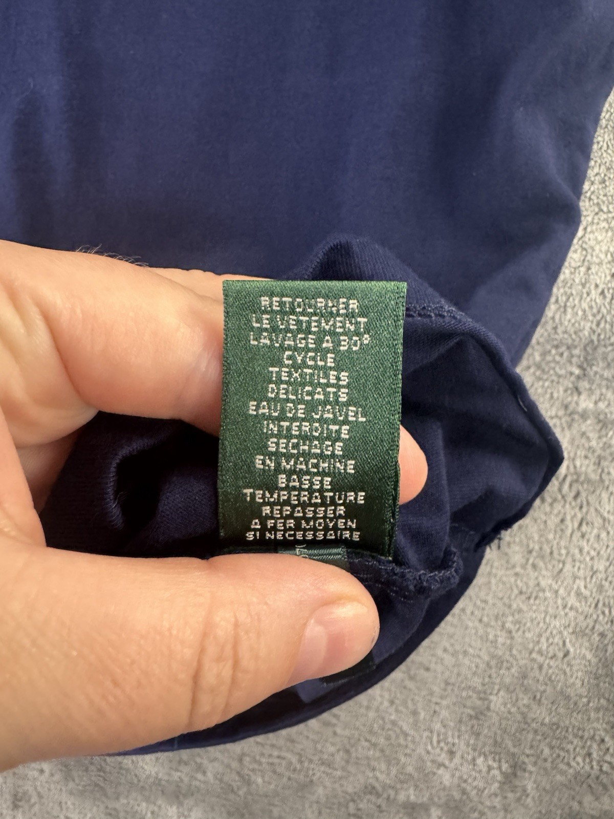 Lauren Ralph Lauren Active Women’s XL Navy Embroidered Crest T-Shirt Top