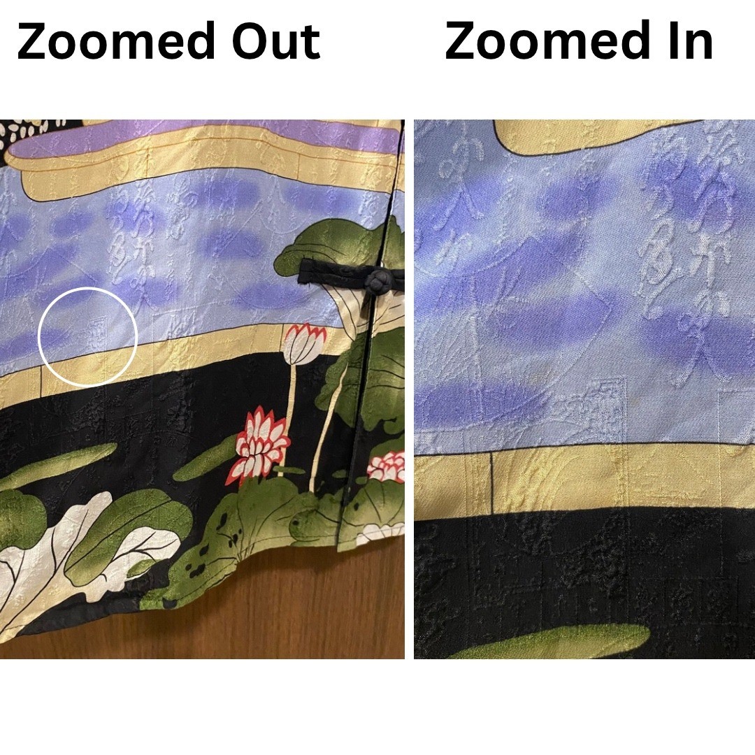 CITRON SANTA MONICA 100% Silk Reversible Kimono Jacket 2X Multicolor Art To Wear