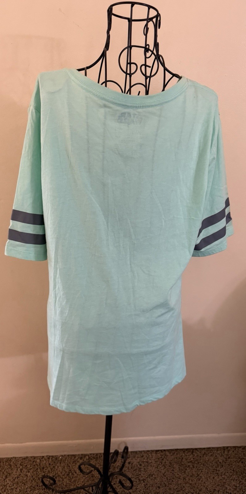Star Wars Shirt Womens 2XL Teal V Neck Hard To Find !!!!