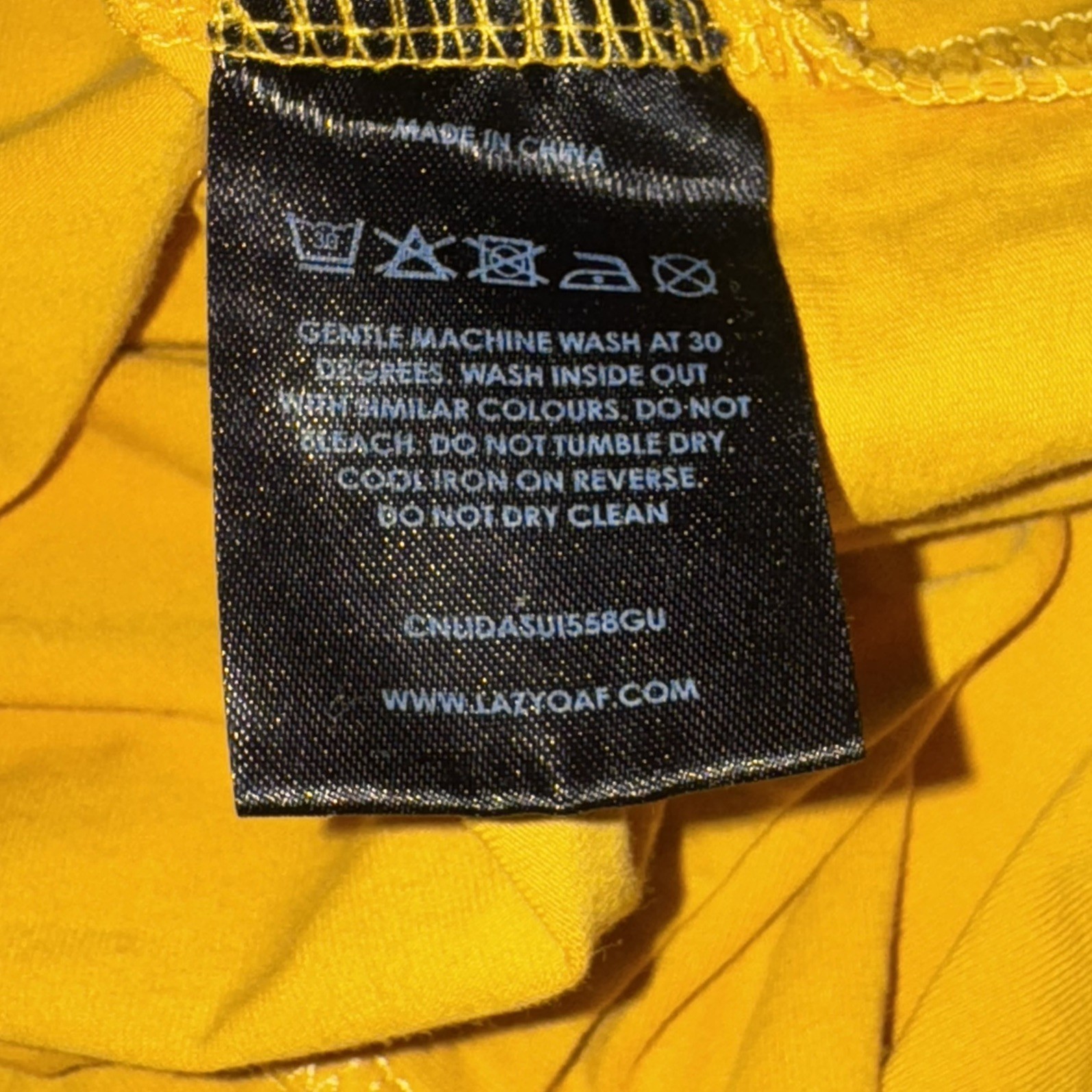 Lazy Oaf Pony yellow graphic tee size 8 crop raw edge