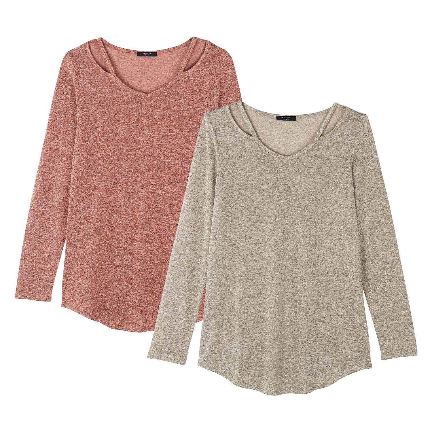 Avon Women’s Tops CUT OUT TUNICS Pack of 2 – Size 1X ~ NIP ~SHIPS OUT NEXT DAY
