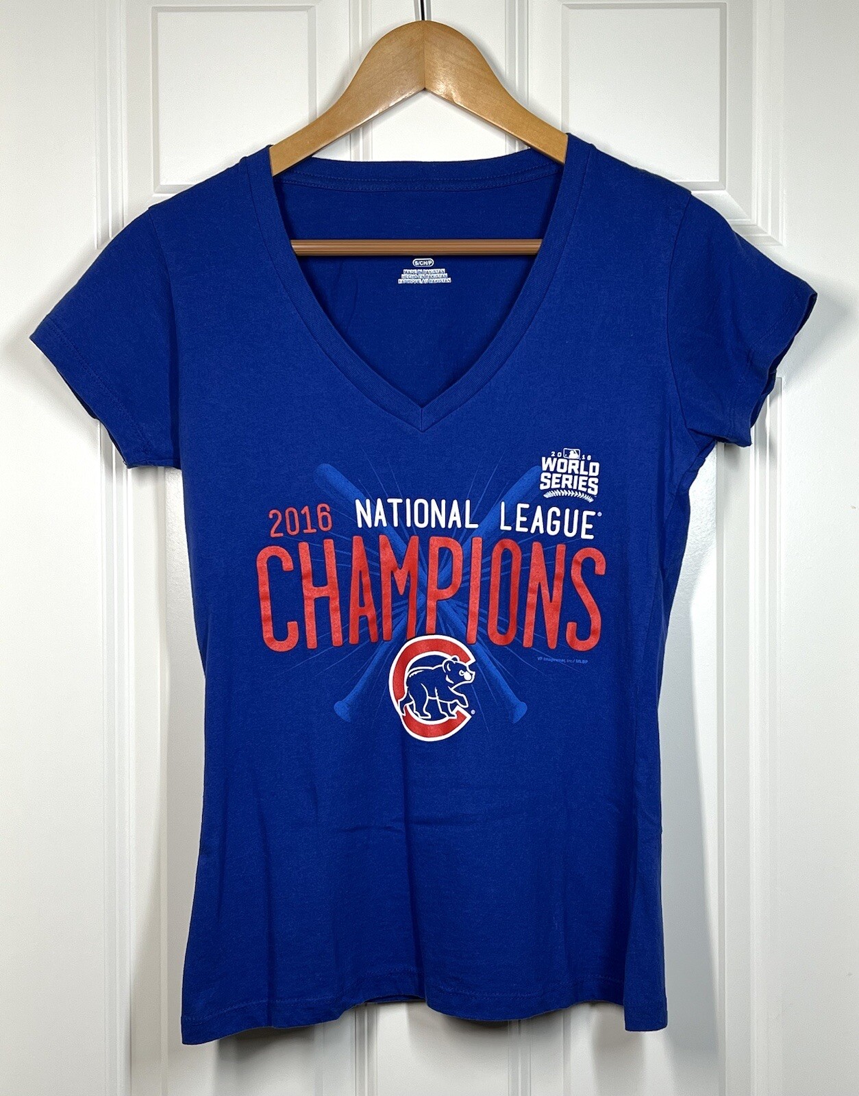 Chicago Cubs National League Champions 2016 Short Sleeve T-Shirt Small