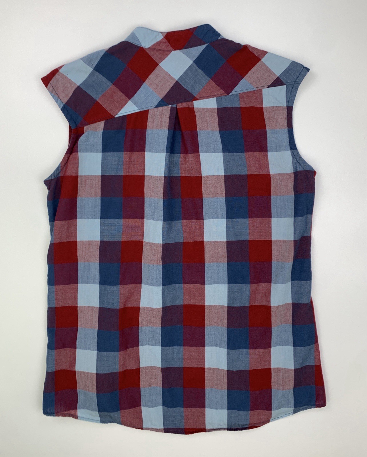 Ortovox Cortina Tunika Shirt Plaid Sleeveless Pocket Vest Wool Blend Size L