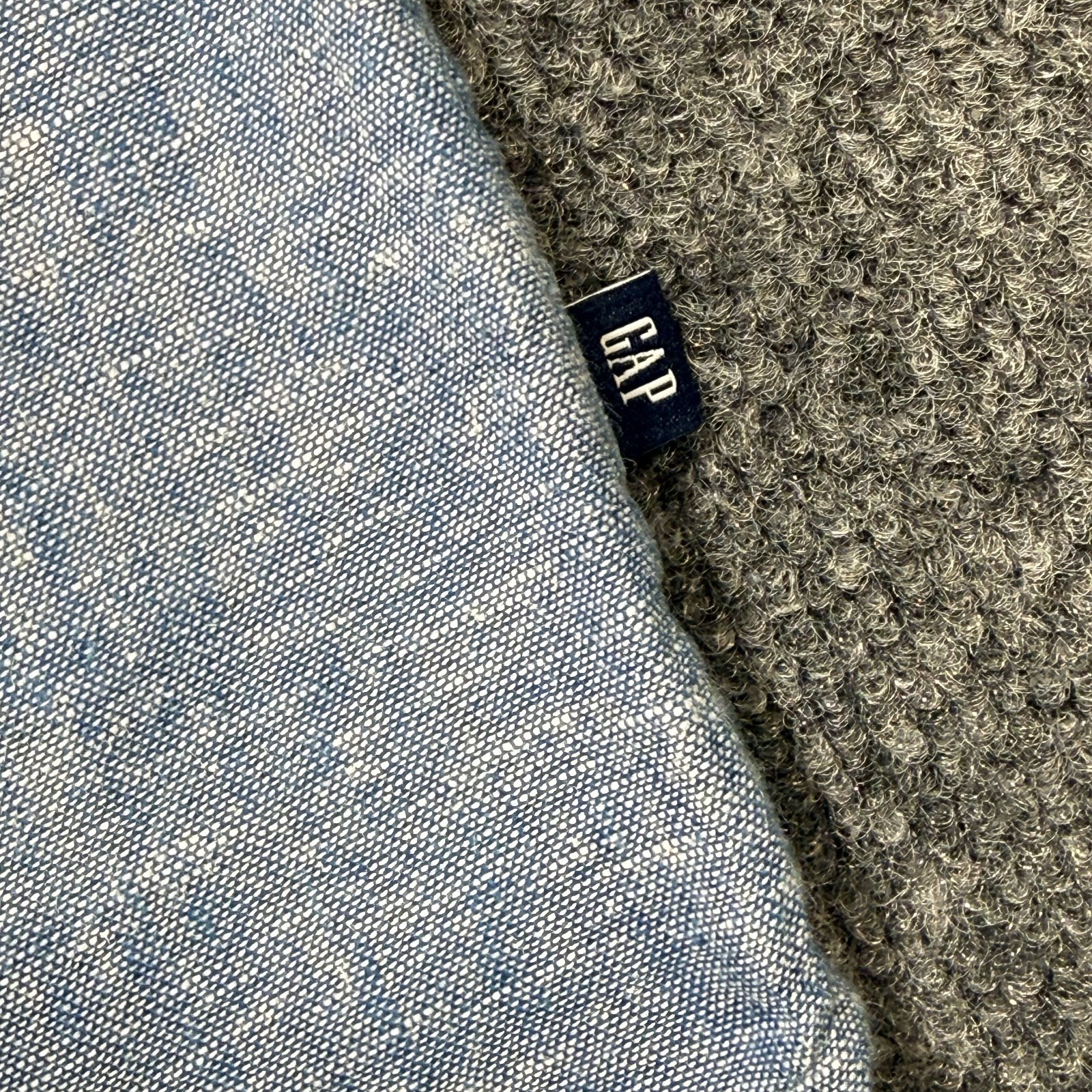 Gap Linen Shirt Women’s Large Blue Linen Rayon Blend Casual Breathable Comfort