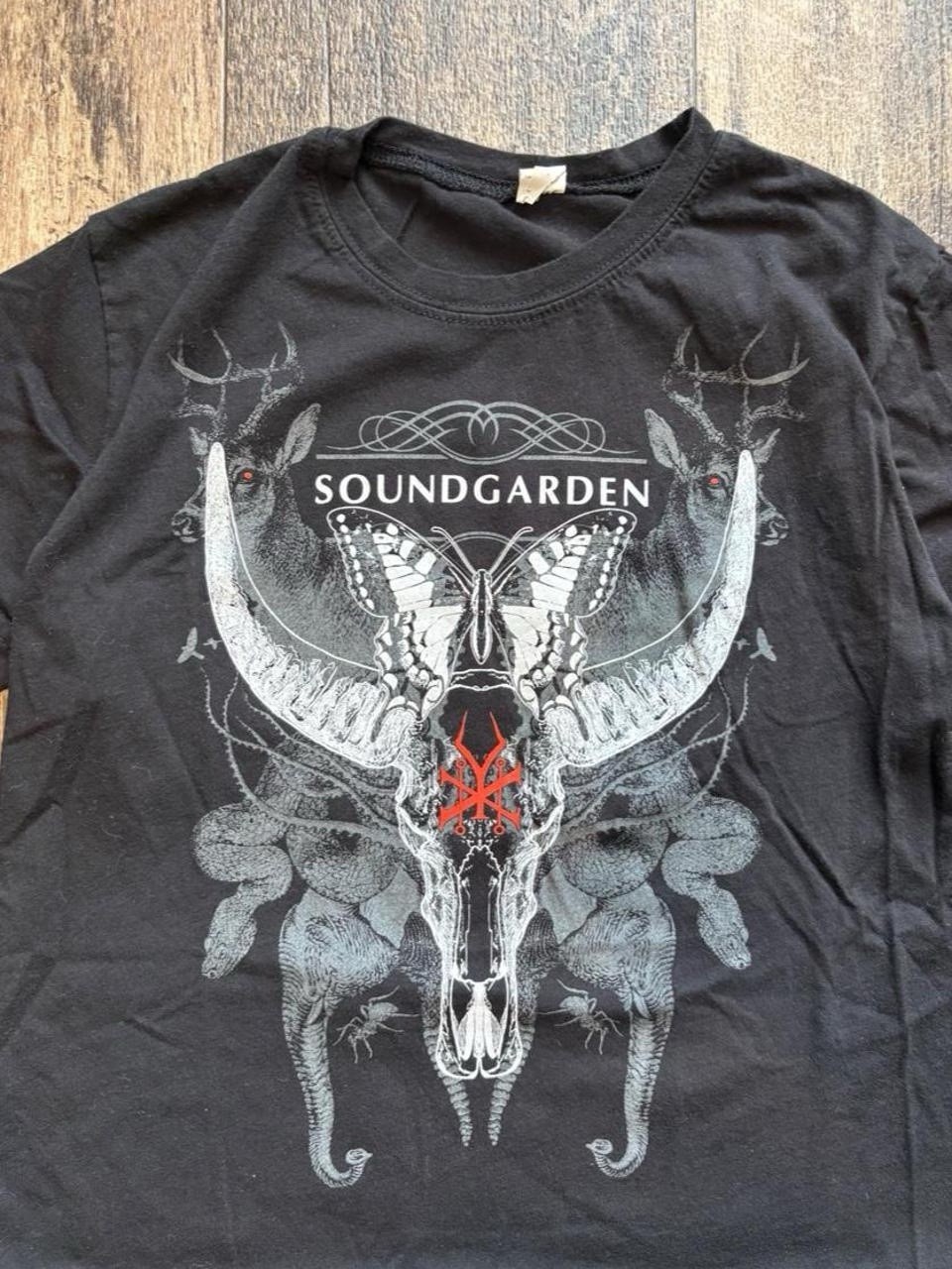 Vintage Y2K Soundgarden King Animal Album Promo Band Baby Tee Tshirt Large