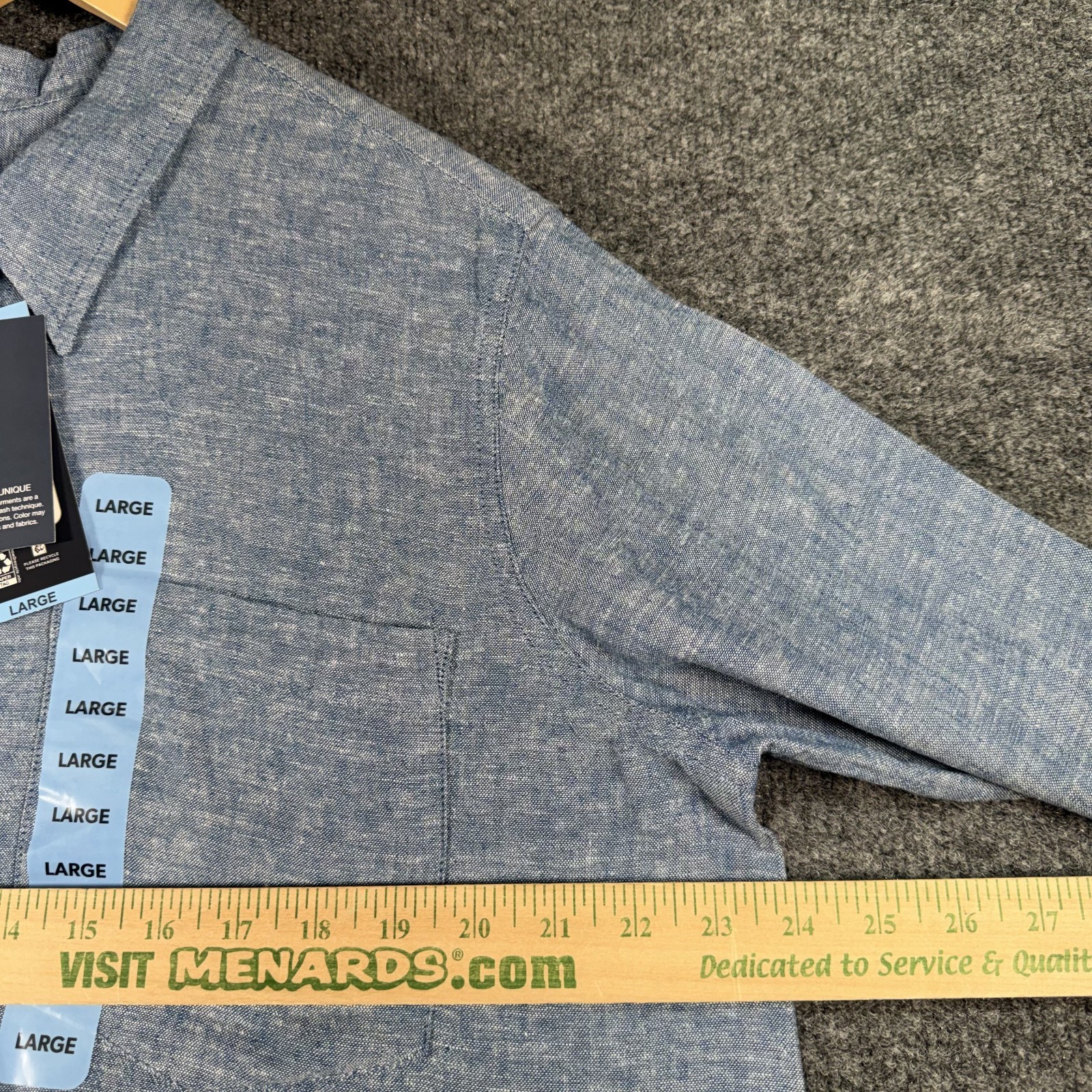 Gap Linen Shirt Women’s Large Blue Linen Rayon Blend Casual Breathable Comfort