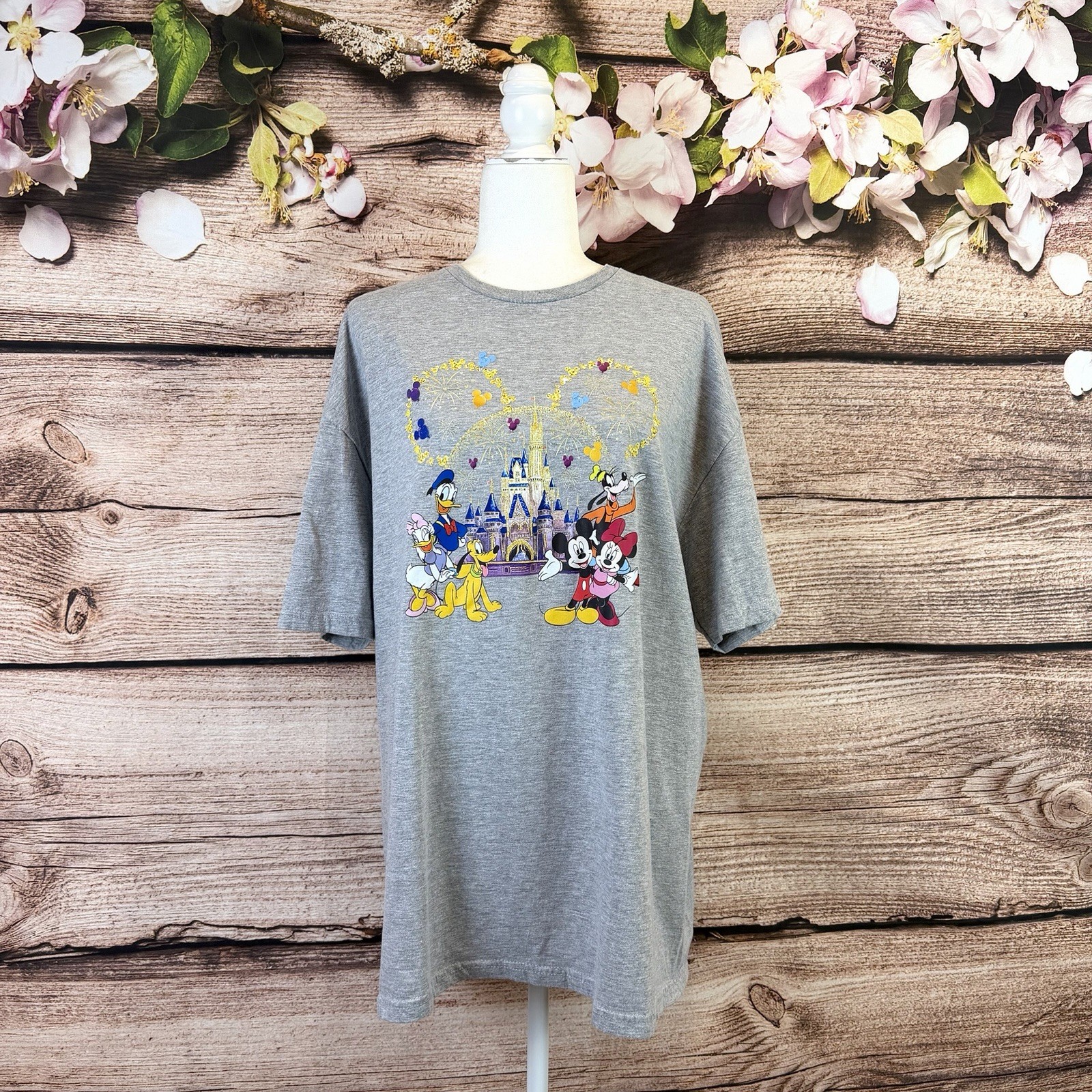 Gildan Softstyle Women’s Disney Mickey Mouse Print Casual Comfy Top 2XL