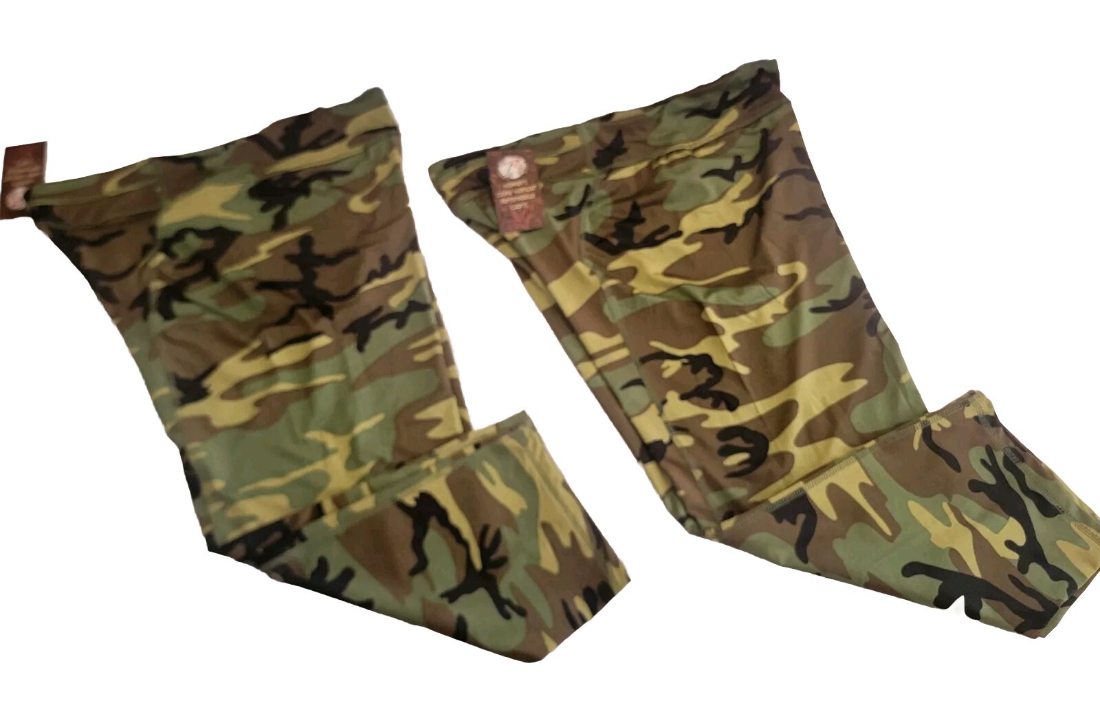 Rothco Workout Capris Women’s Size 2XL Woodland Camouflage Spandex Pants (x2)